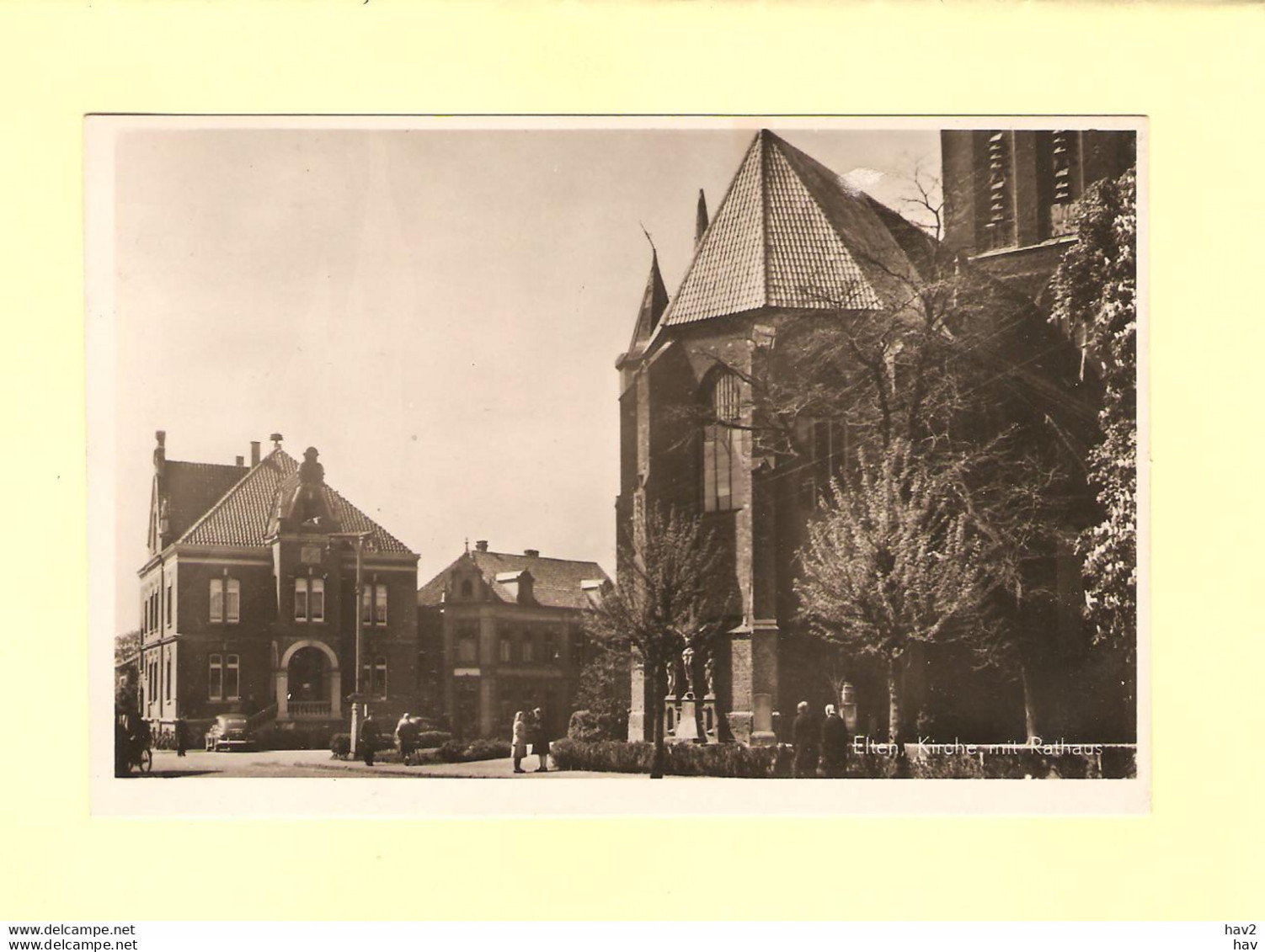 Elten Kerk En Raadhuis 1951 RY36616 - Emmerich