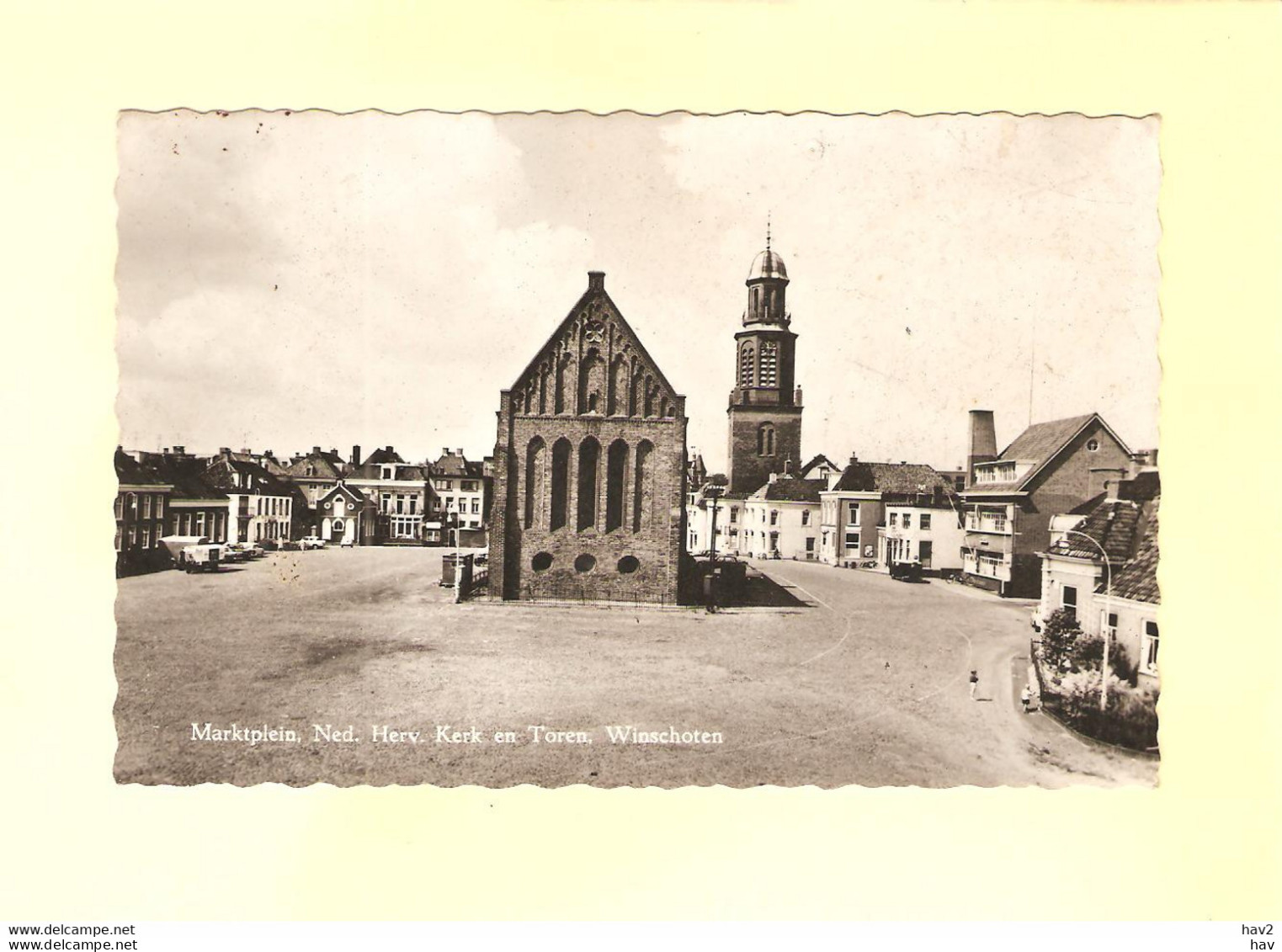 Winschoten Marktplein, NH Kerk En Toren RY36152 - Winschoten