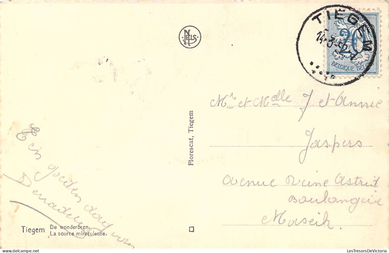 CPA - BELGIQUE - ANZEGEM - Tiegem - La Source Miraculeuse - CARTE POSTALE ANCIENNE - Anzegem