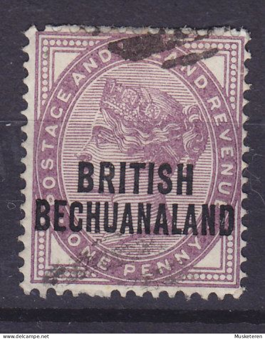 Bechuanaland 1891 Mi. 40, 1d. Victoria Great Britain Overprinted 'BRITISH BECHUANALAND', (o) (2 Scans) - 1885-1964 Protectorat Du Bechuanaland