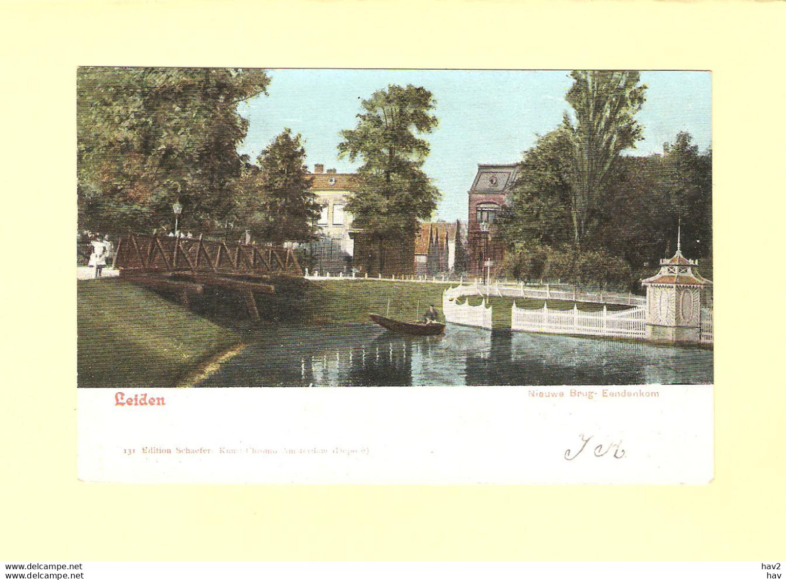 Leiden Nieuwe Brug Eendenkom Voor 1905 RY37583 - Leiden