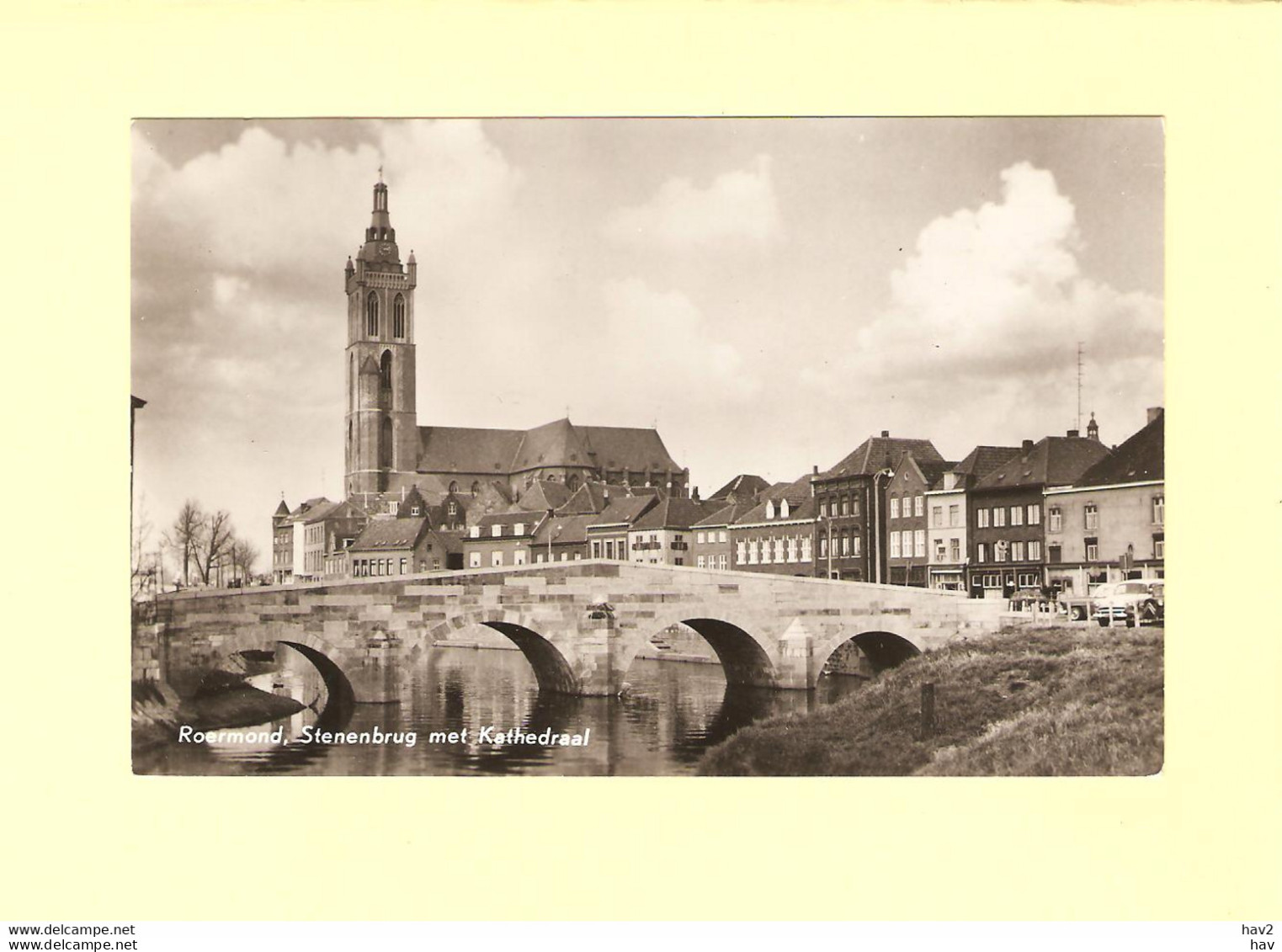 Roermond Stenenbrug En Kathedraal 1958 RY37497 - Roermond