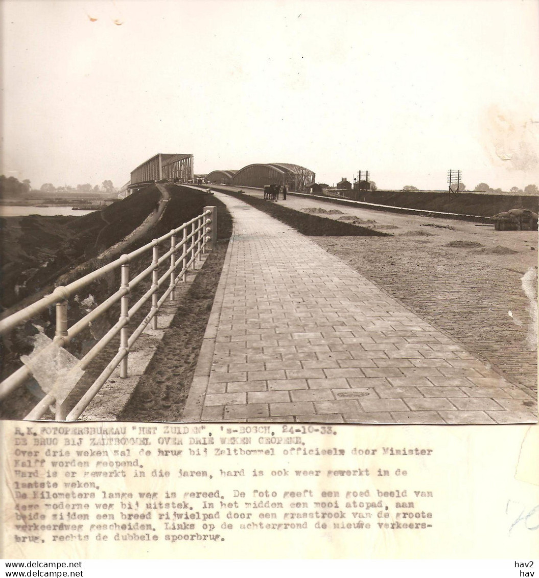 Zaltbommel Bouw Nw. Brug Persfoto 1933 KE4430 - Zaltbommel