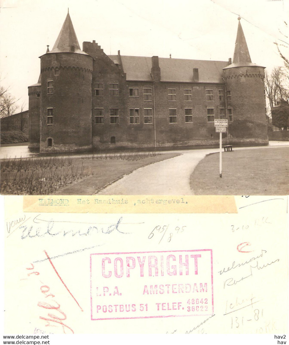 Helmond Persfoto Raadhuis Achterzijde 1931 KE4416 - Helmond