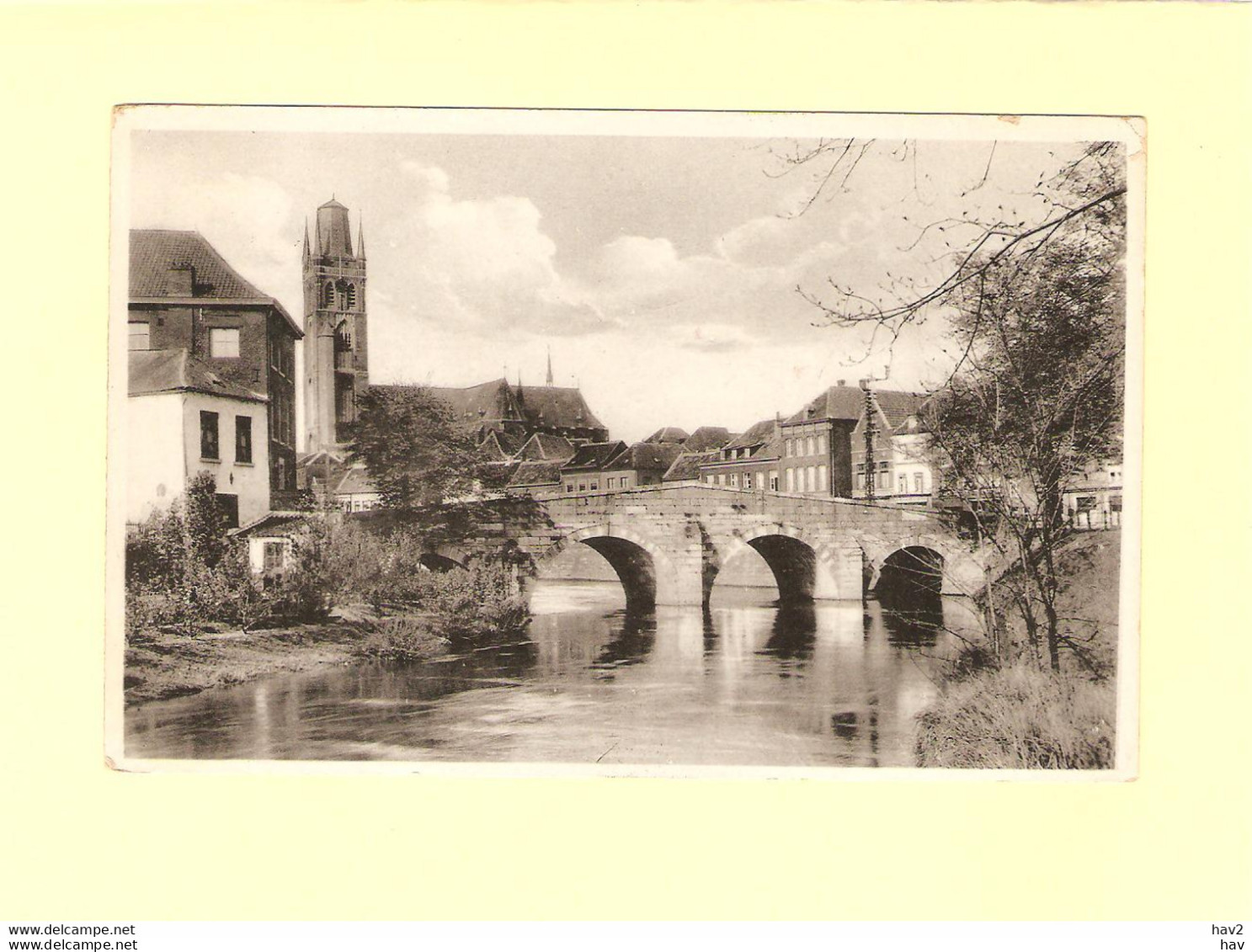 Roermond Roerbrug En Kathedraal 1937 RY37188 - Roermond