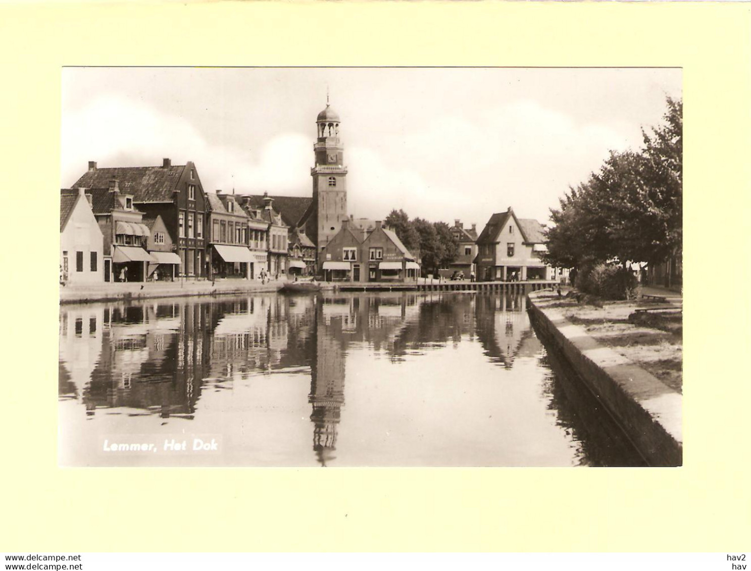 Lemmer Het Dok, Gezicht Op Kerk RY37106 - Lemmer