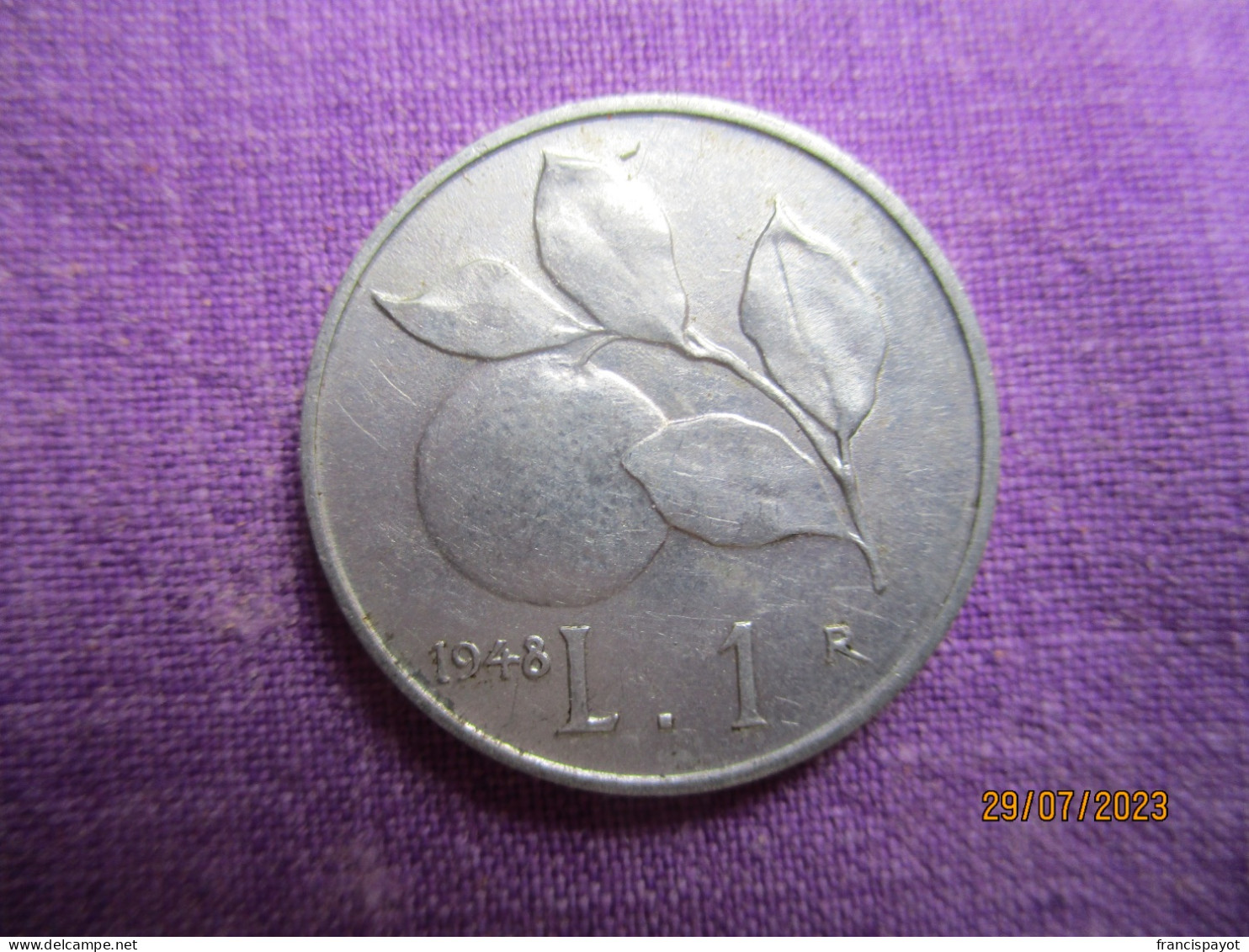 Italy: 1 Lira 1948 - 1 Lire