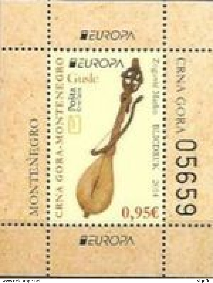 CG 2014-349 EUROPA CEPT, CRNA GORA MONTENEGRO, S/S, MNH - 2014