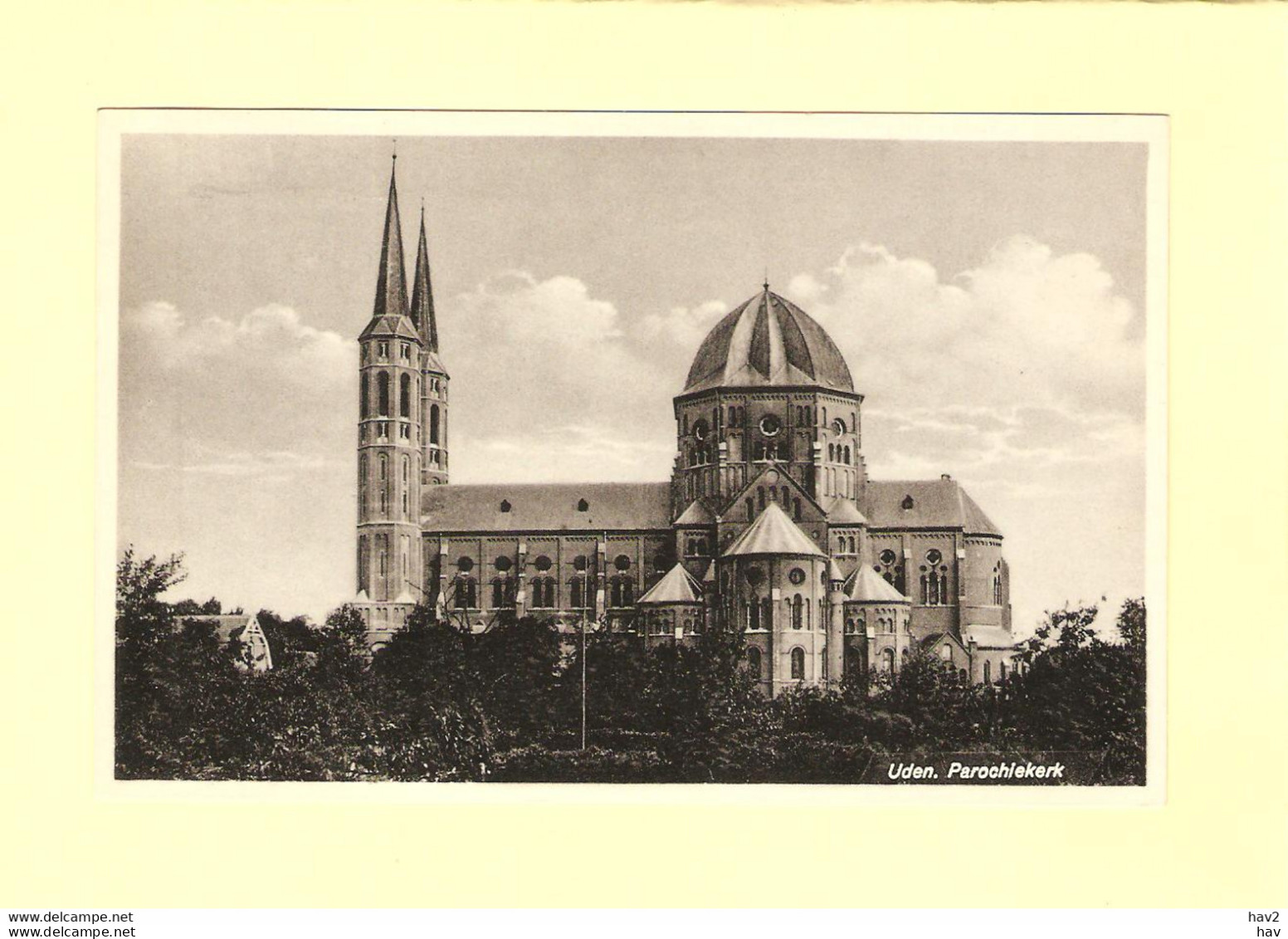 Uden Gezicht Op Parochie Kerk Ca. 1935 RY38176 - Uden