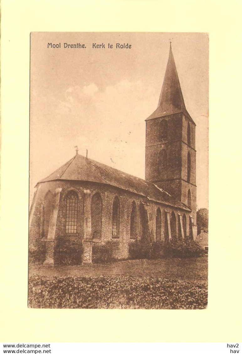 Rolde Gezicht Op  Kerk 1927 RY38140 - Rolde