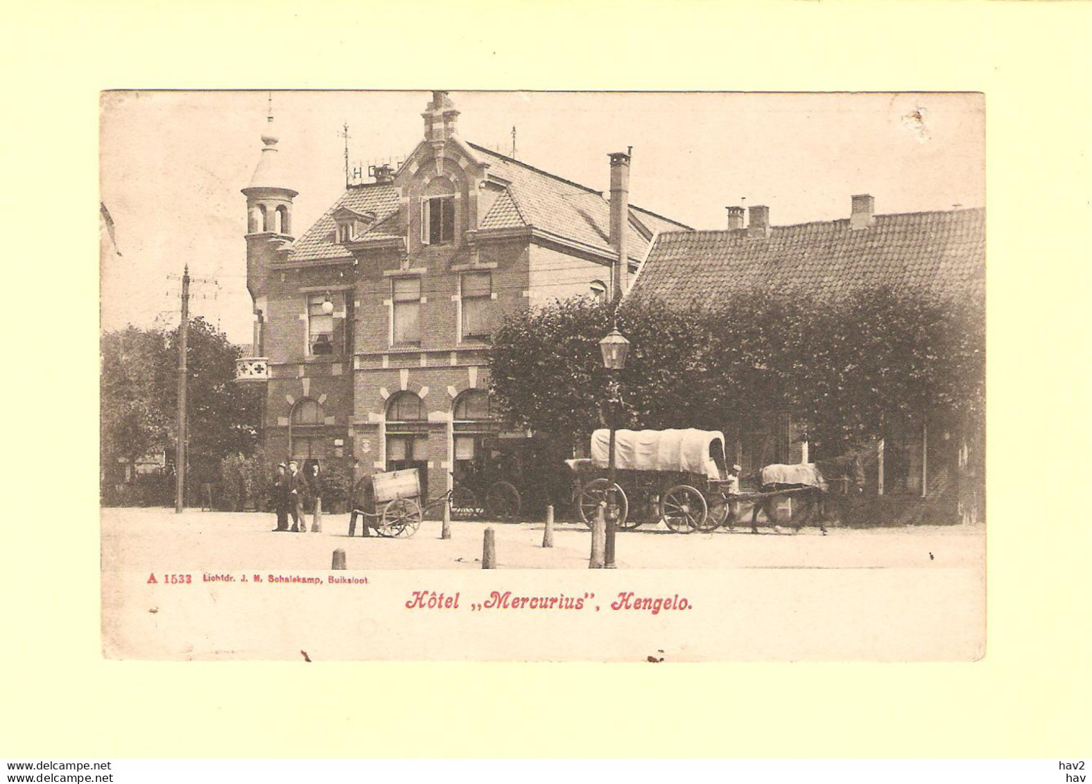 Hengelo Hotel Mercurius Schalekamp 1533 '14 RY37767 - Hengelo (Ov)