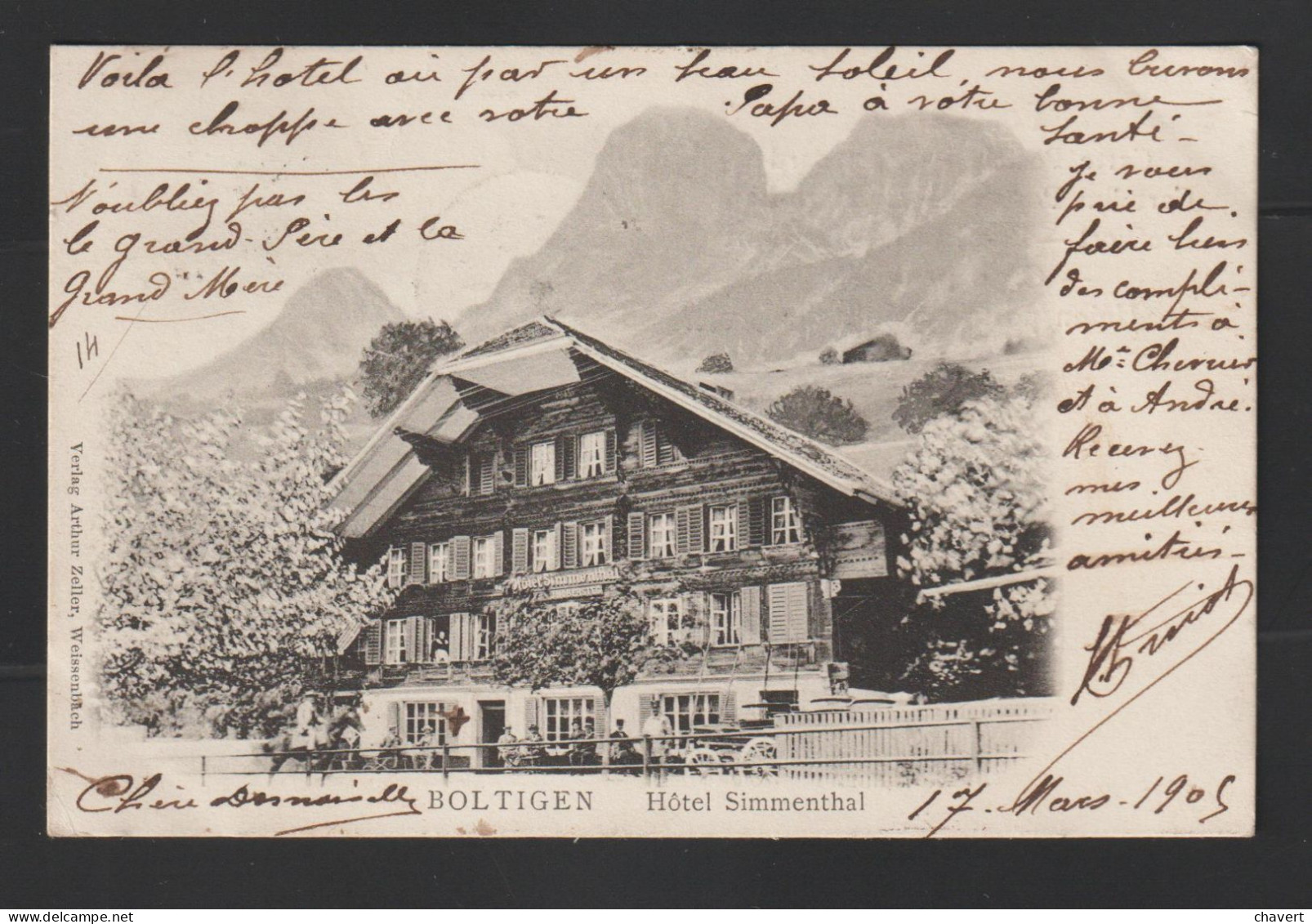 CPA - Suisse - Boltigen "Hôtel Simmenthal" 1905 - Boltigen
