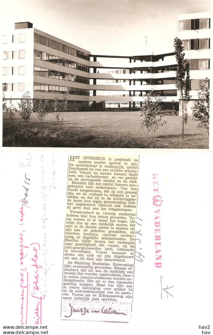 Leiden Foto Studentenflat Sterflat 1965 KE4752 - Leiden