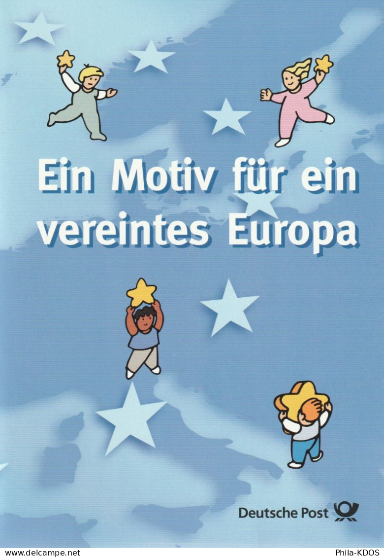 " EUROPA 2000 / TRAINEE D'ETOILES "  Sur Encart 1er Jour Allemand. Voir Les 3 Scans - 2000