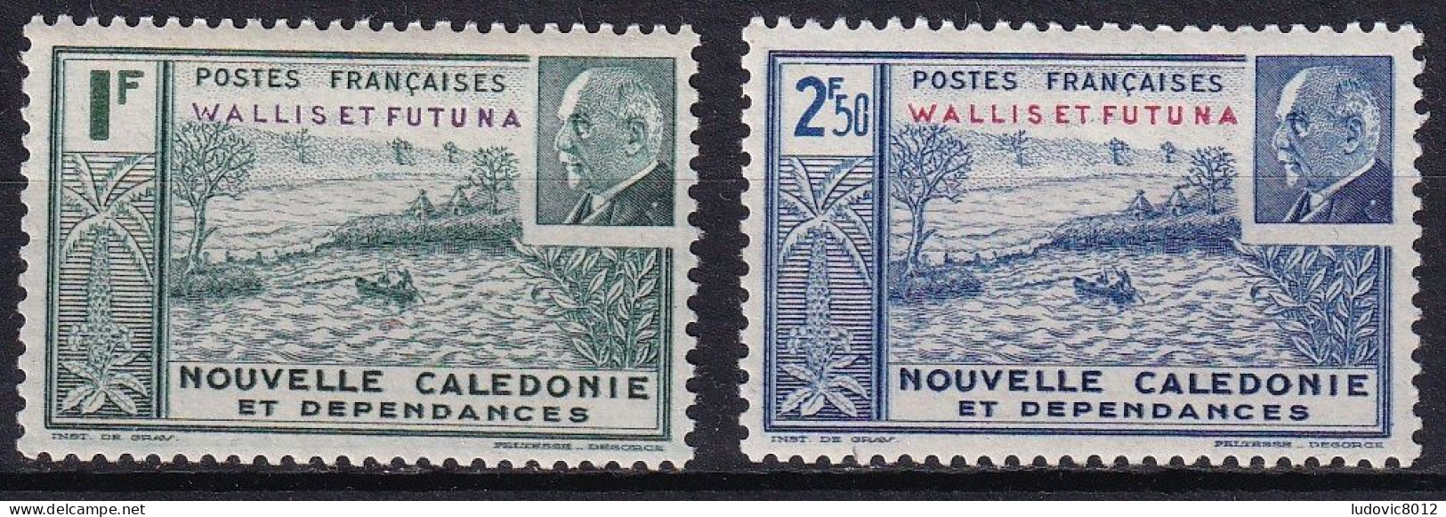 Wallis Et Futuna 1941 Pétain MNH** Y&T N° 90 91 - Unused Stamps