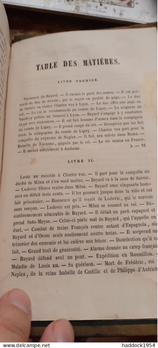 Histoire Du Chevalier BAYARD Sans Peur Et Sans Reproche GUYARD DE BERVILLE Lefort 1853 - Biographie