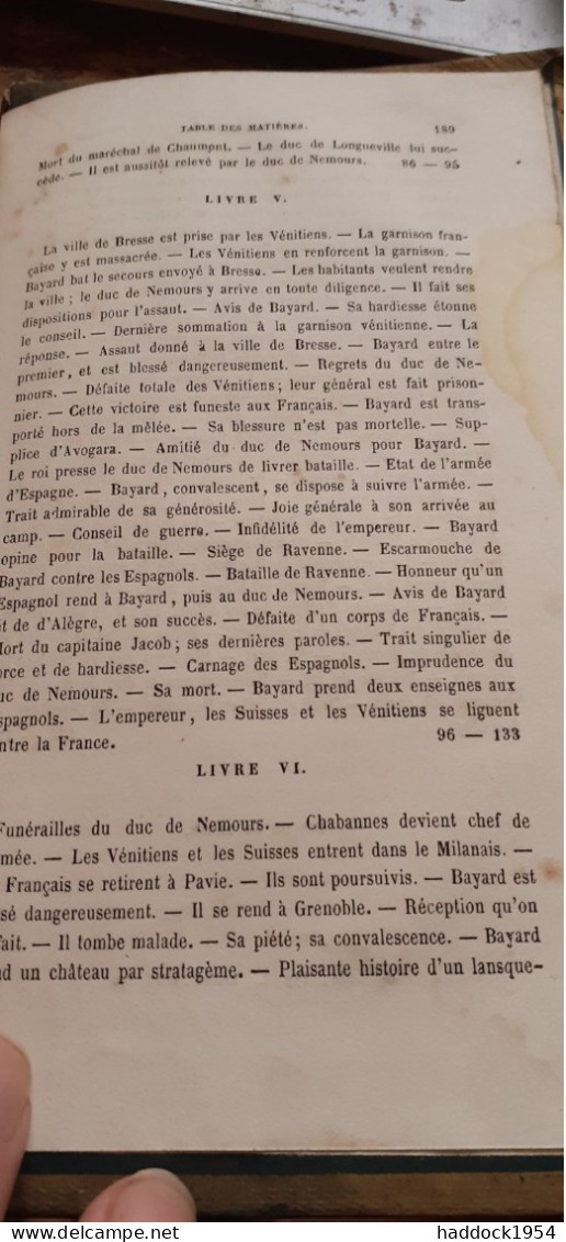 Histoire Du Chevalier BAYARD Sans Peur Et Sans Reproche GUYARD DE BERVILLE Lefort 1853 - Biographie