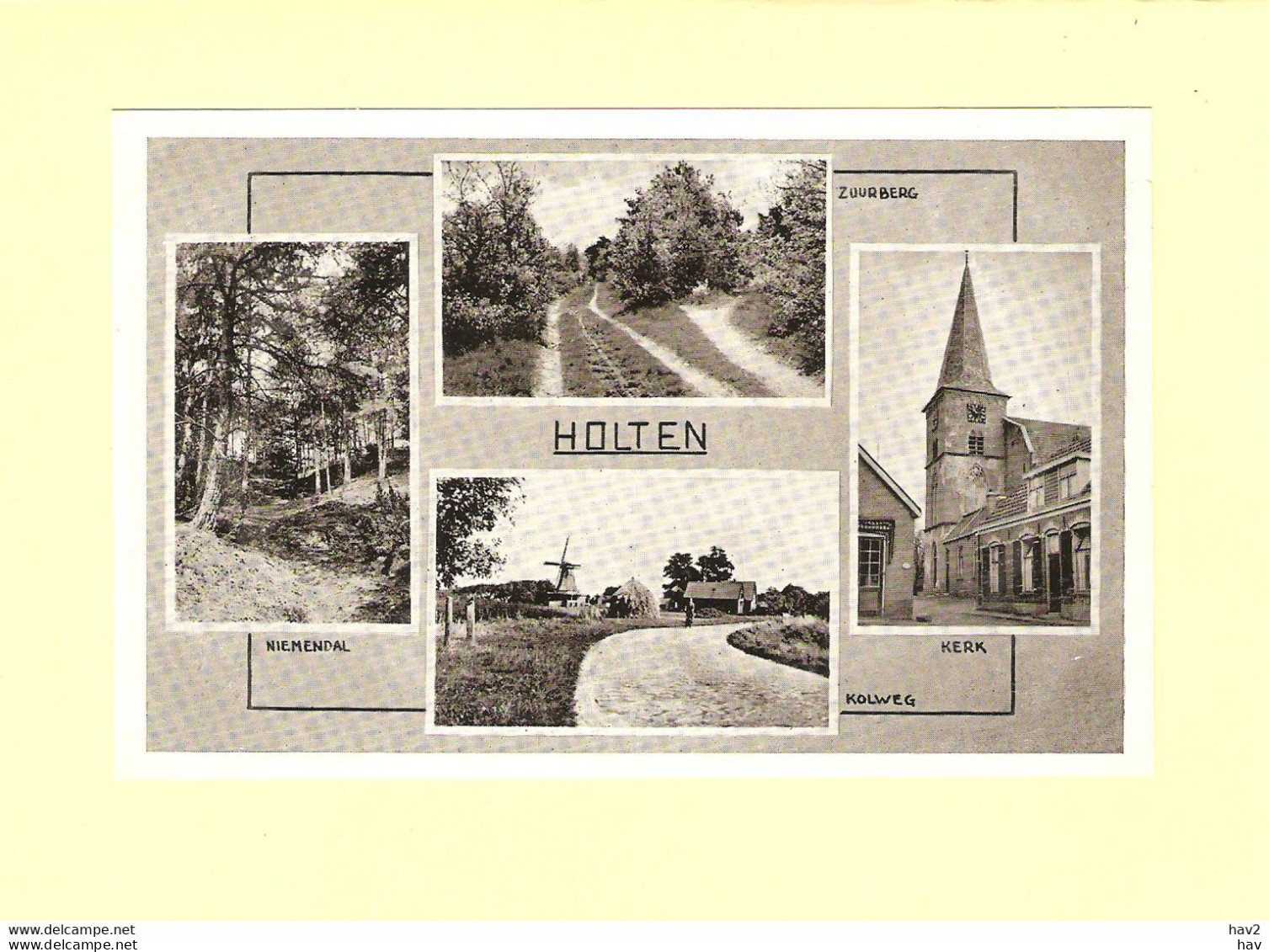 Holten 4-luik Natuur, Molen En Kerk RY40813 - Holten