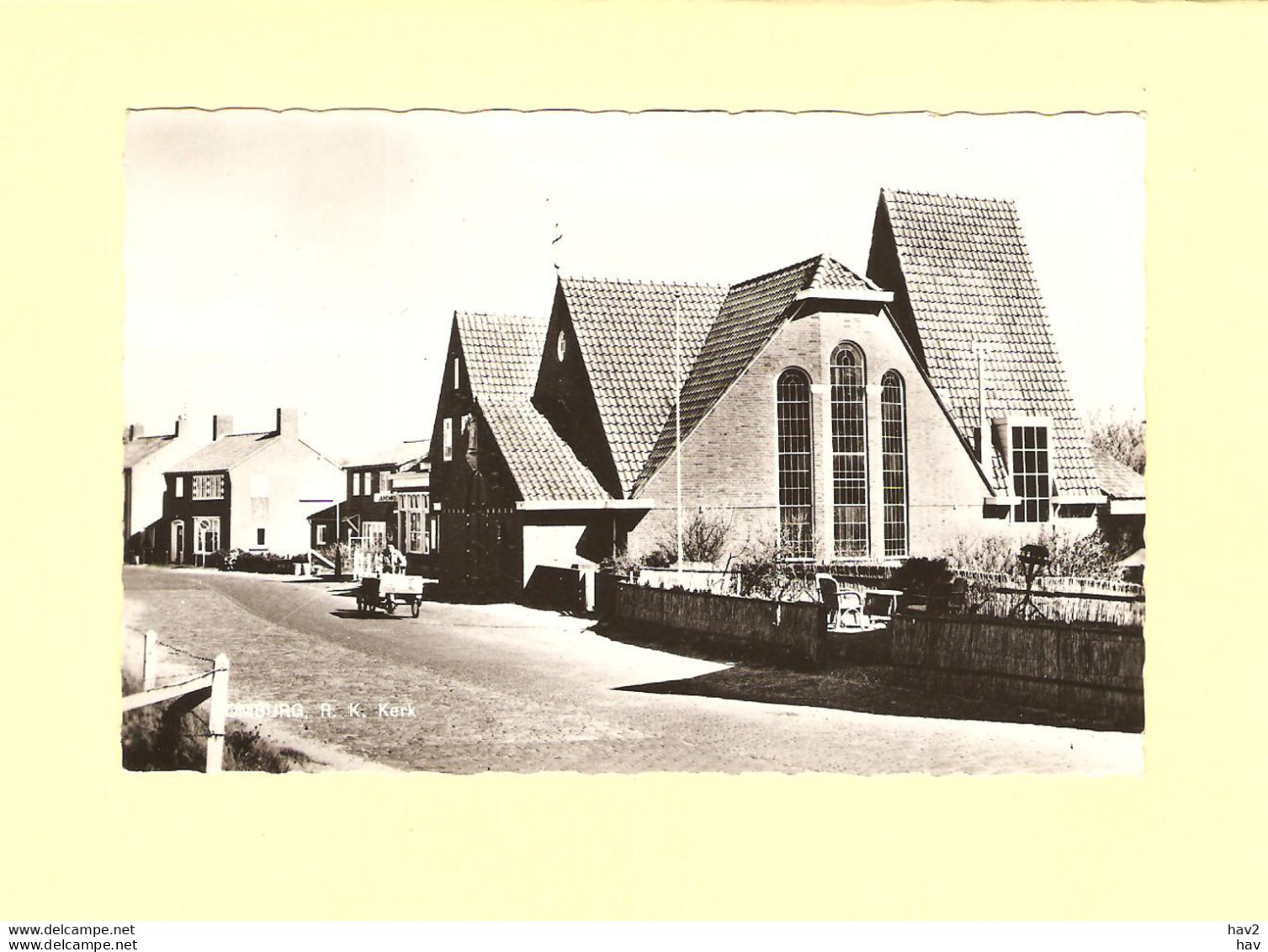 Domburg Gezicht Op RK Kerk, Bakfiets RY40787 - Domburg