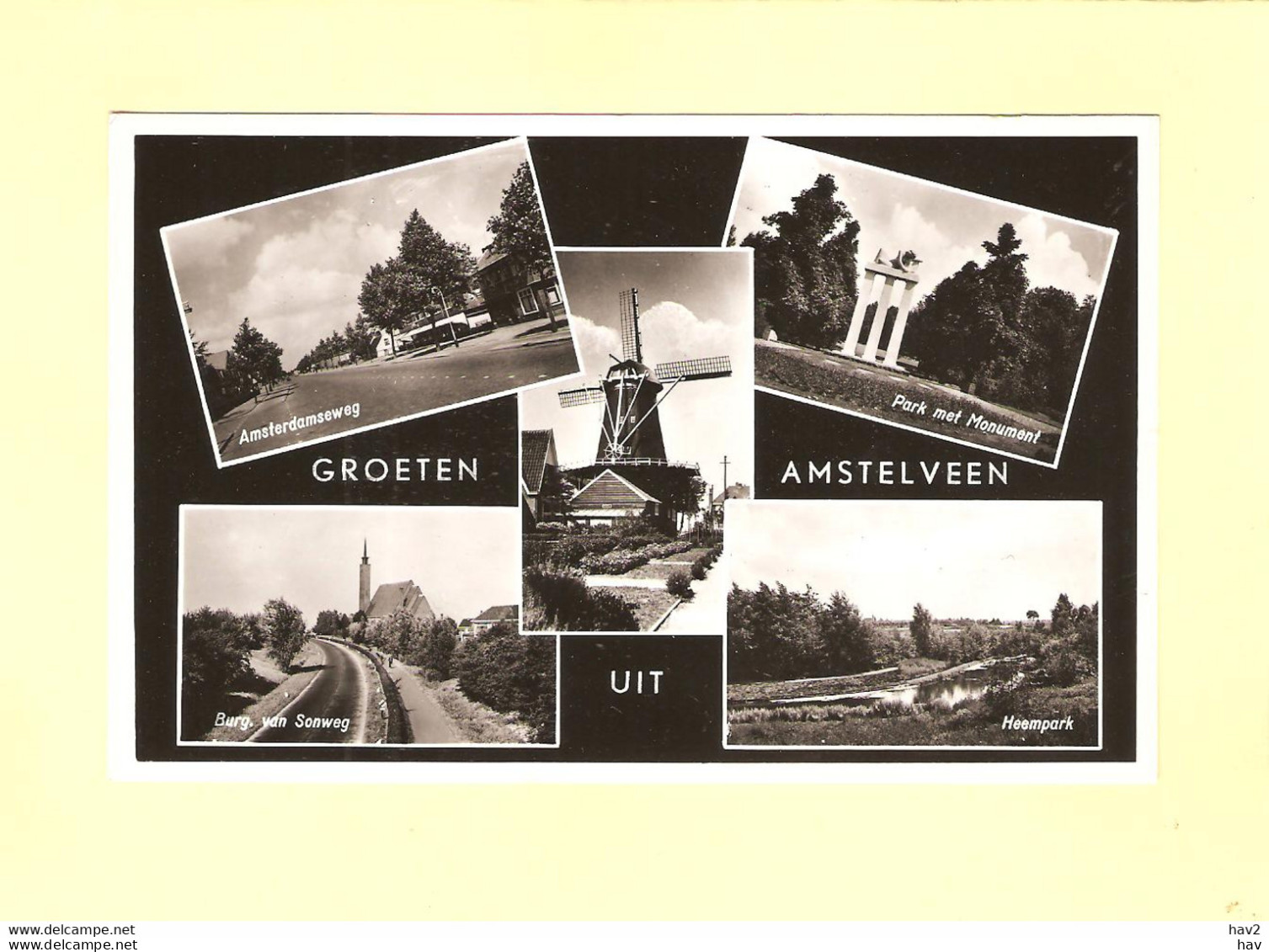 Amstelveen 4-luik Met Molen En Heempark RY40582 - Amstelveen