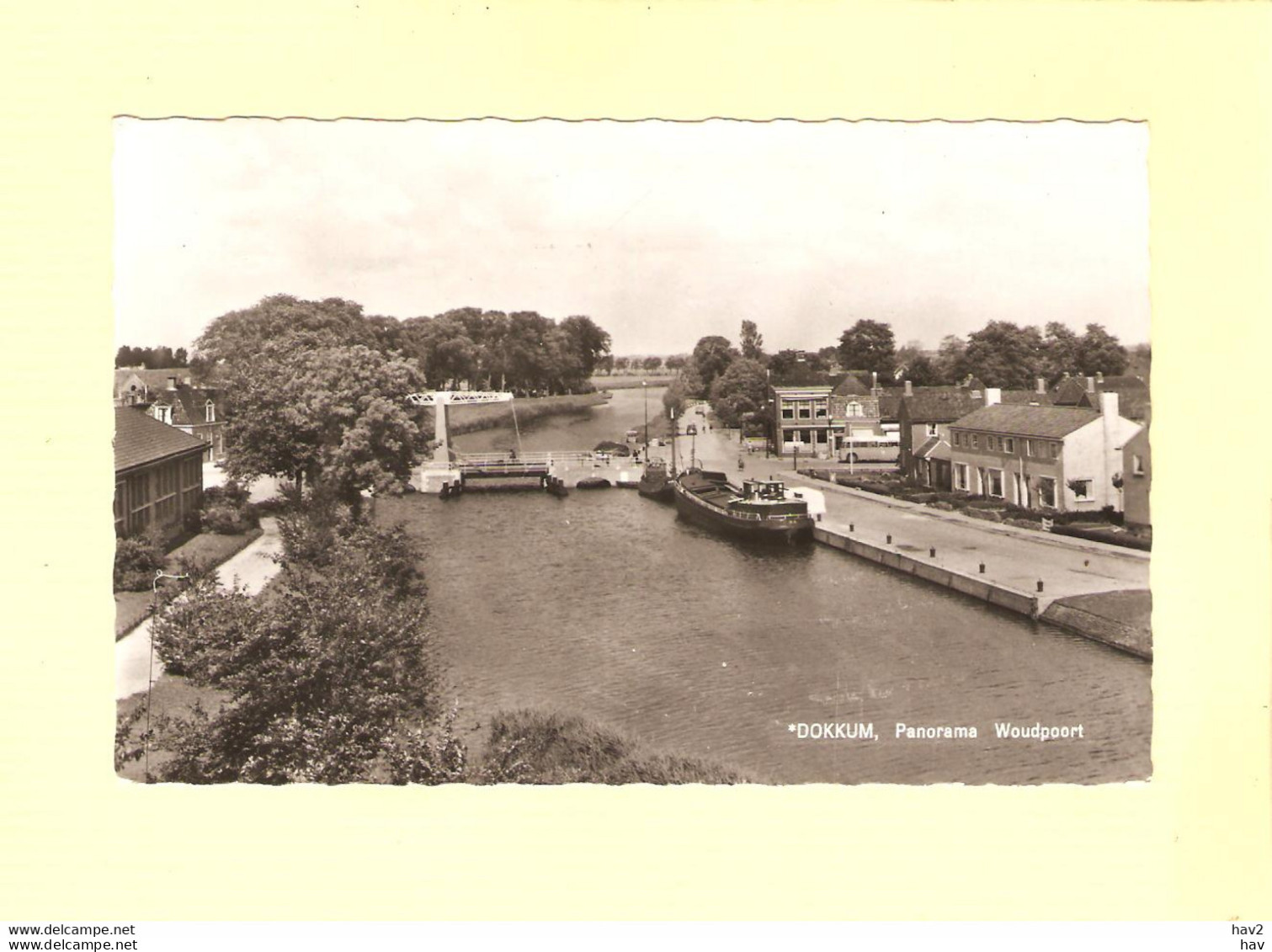 Dokkum Panorama Woudpoort En Schip RY40321 - Dokkum