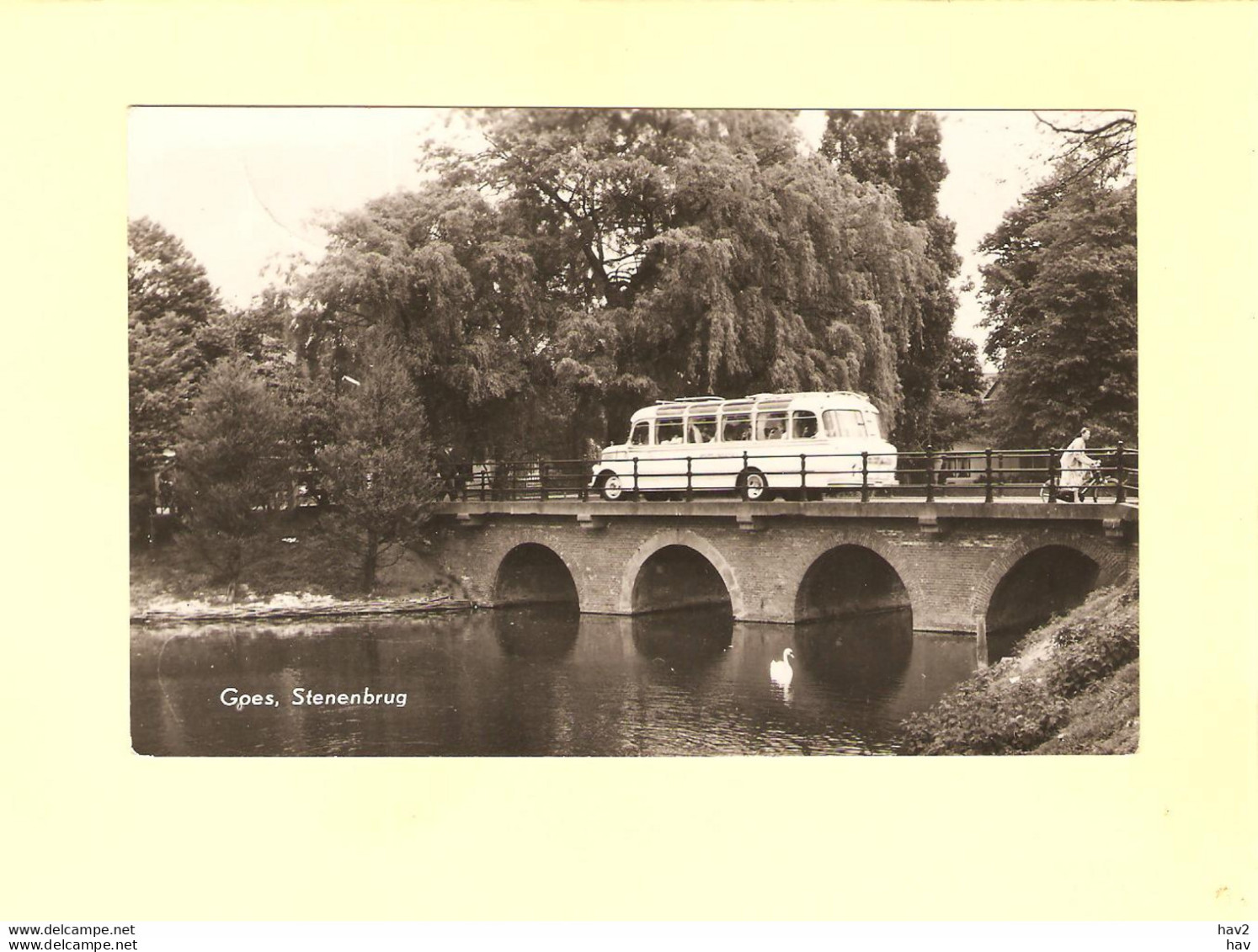 Goes Oude Autobus Op Stenenbrug Ca.1950 RY39684 - Goes