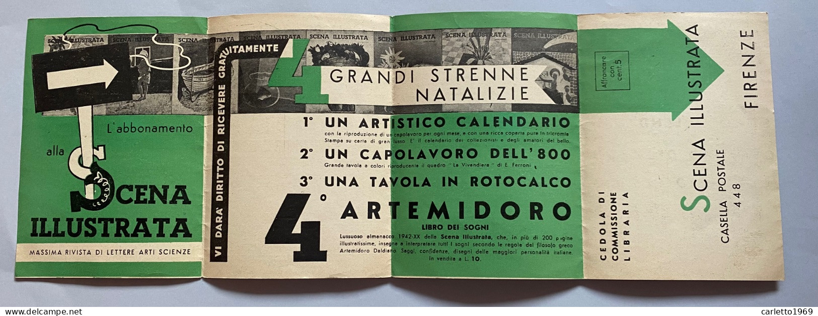 IL GOBBO DI SCANDICCI- CEDOLA DI ABBONAMENTO 1942-43 FG - Scandicci