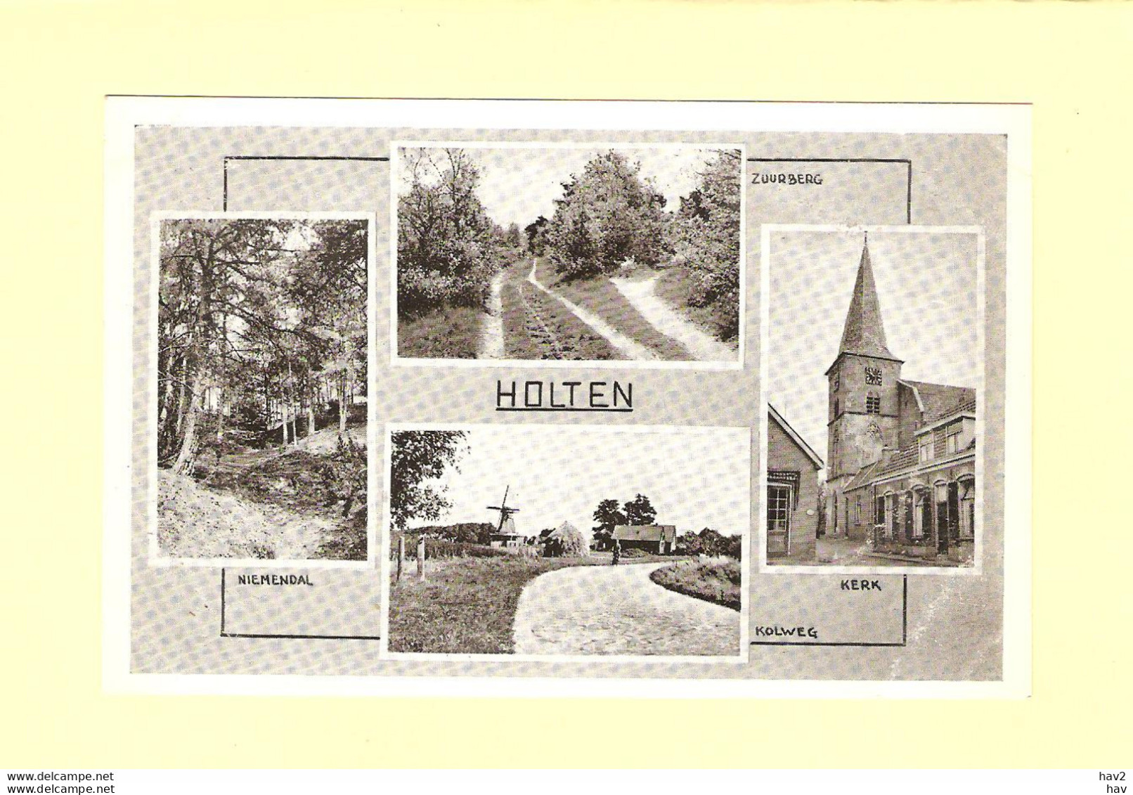 Holten 5-luik Natuur, Kerk En Molen RY40910 - Holten