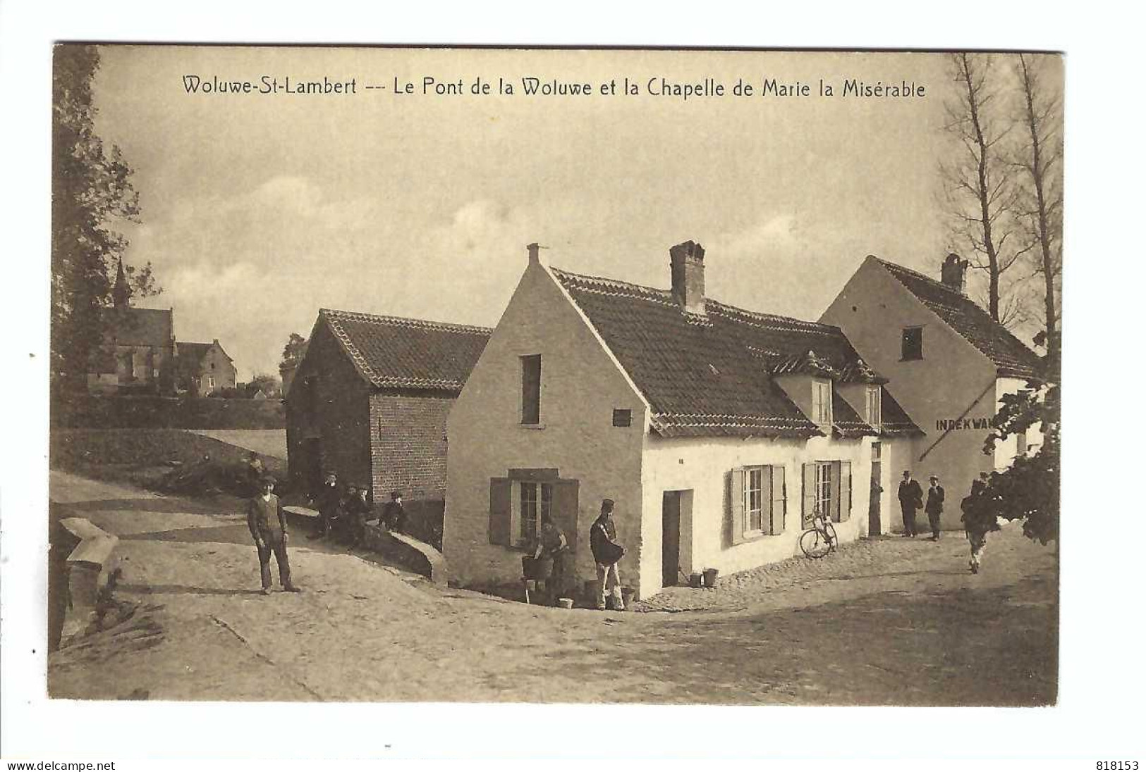 Woluwe-Saint-Lambert   -   Le Pont De La Woluwe Et La  Chapelle De Marie La Misérable  STAR  Héliotypie De Graeve Gand - Woluwe-St-Lambert - St-Lambrechts-Woluwe