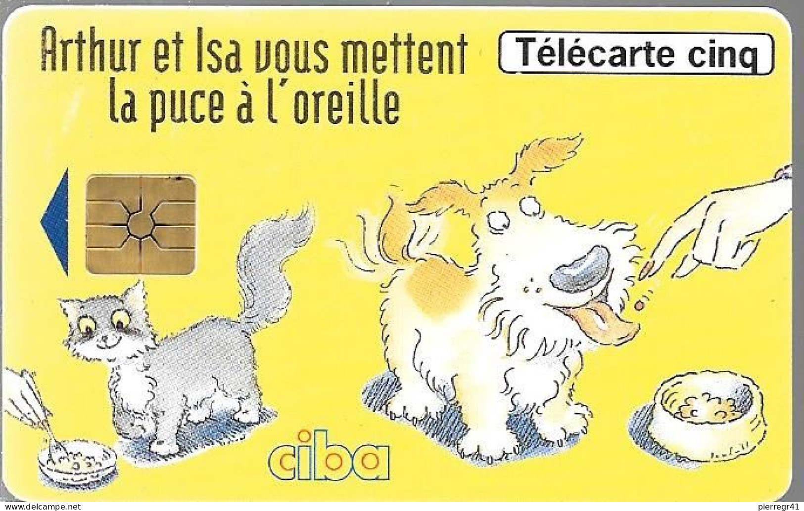 CARTE-FR-PRIVEE-Gn232-04/96-GEMB-CIBA-SérieN°71001-Reste 3U- TBE - 5 Einheiten