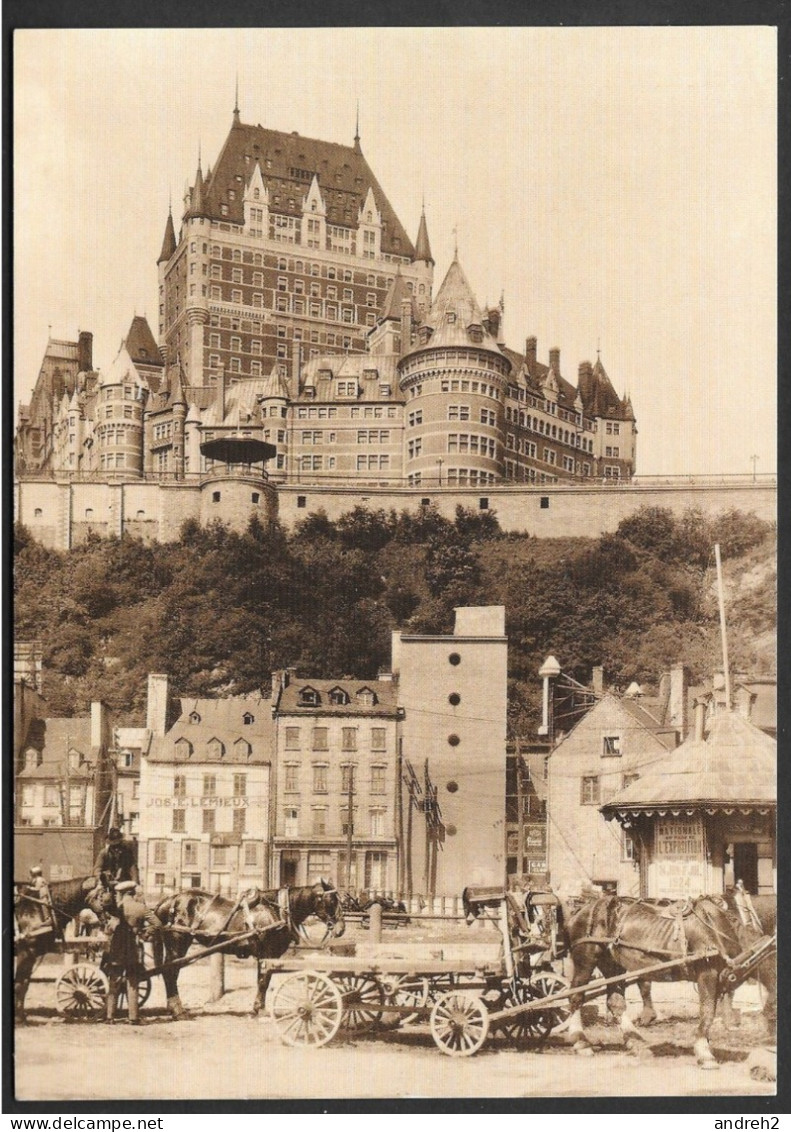 Québec Château Frontenac Vers 1924 - Reflets D'ici Québec - 18x13 Cm  - Archives Nationales Du Québec - No: 110 - Québec - Château Frontenac