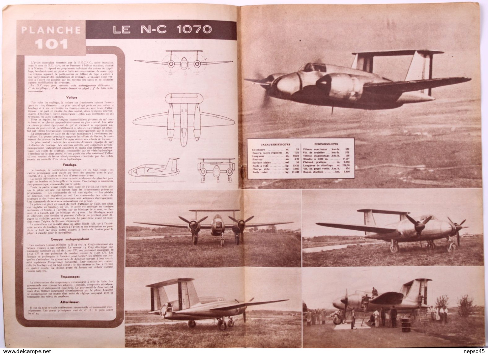 Magazine " Décollage " Aviation Mondiale.métier D'hôtesse De L'air.naissance De La K.L.M. W.A.Waterton Pilote D'essais. - Aviation