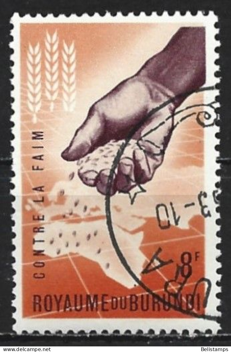 Burundi 1963. Scott #43 (U) Sowing Seed Over Africa - Oblitérés