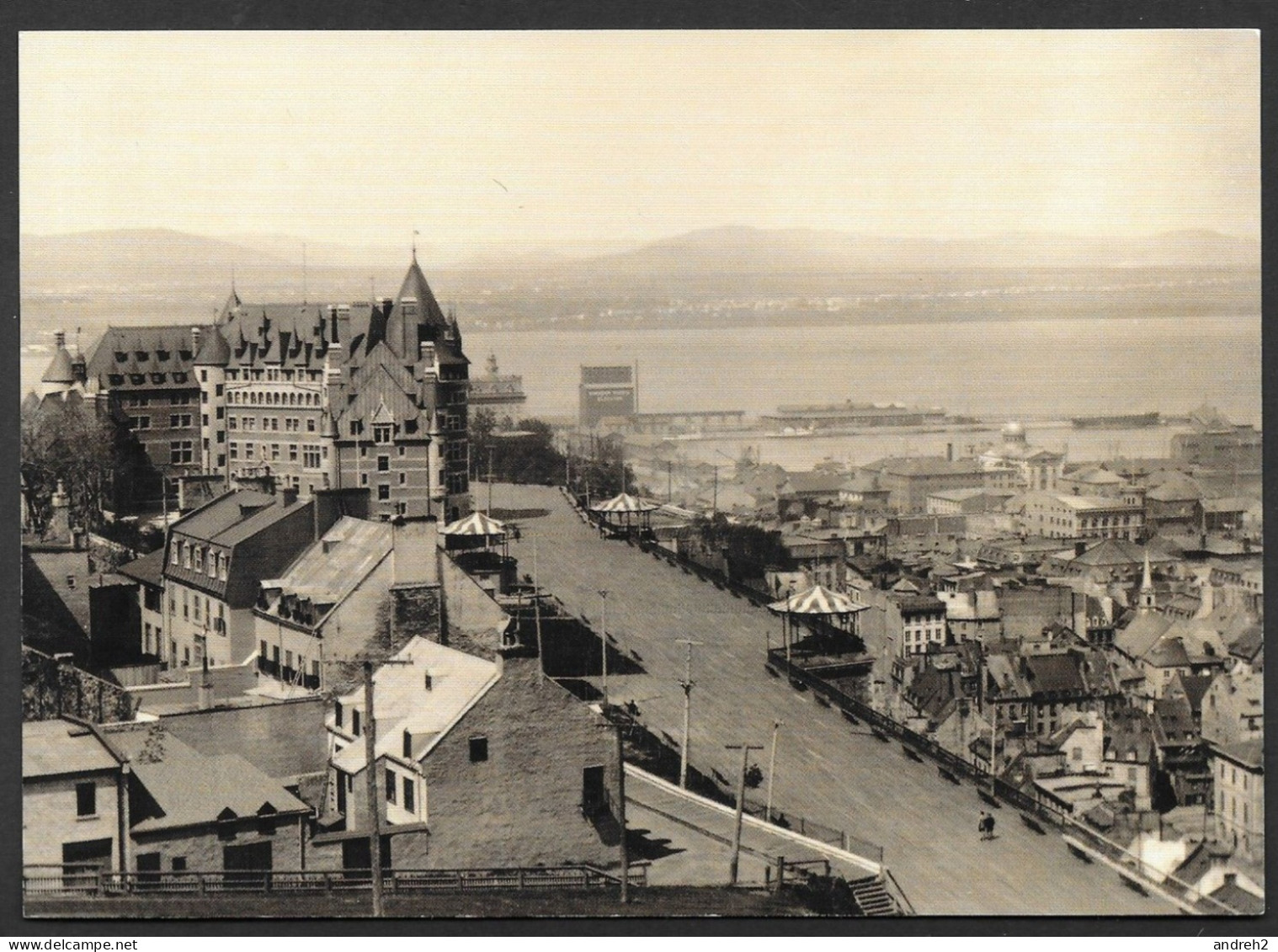 Québec Château Frontenac Vue De La Citadelle 1910 -18x13 Cm - Archives Nationales Du Québec - No:119  Par J.E. Livernois - Québec - La Citadelle