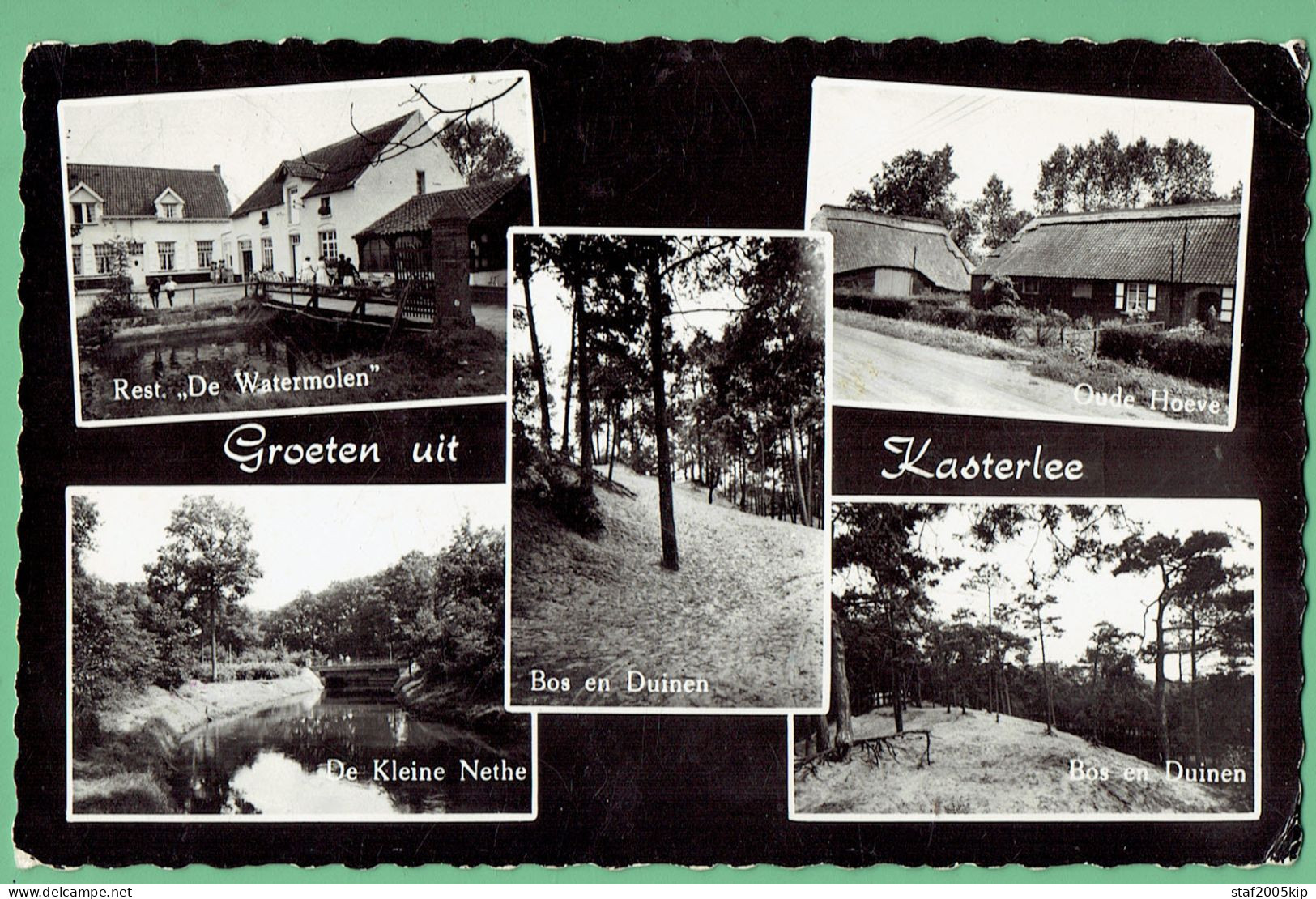 Groeten Uit Kasterlee - De Watermolen - 5 Zichten Fotokaart - Kasterlee
