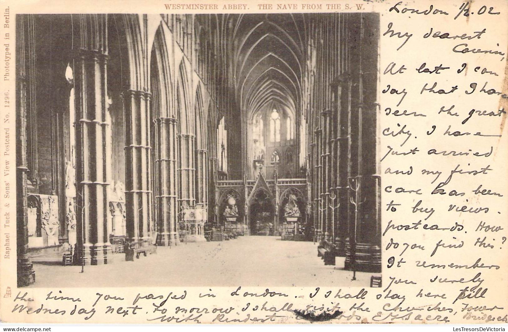 EUROPE - ROYAUME UNI - ANGLETERRE - LONDON - WESTMINSTER ABBEY - The Nave From The S W - Carte Postale Ancienne - Westminster Abbey