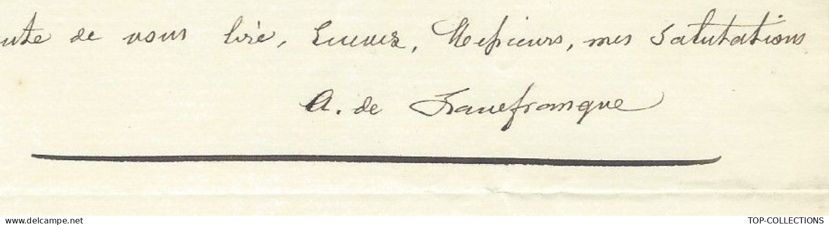 1877 ENTETE  IMPRIMERIE  TYPOGRAPHIE Centrale A.de LANEFRANQUE V.HIST Bordeaux > Sorin  Au Mortier Par Saujon Charente - 1800 – 1899