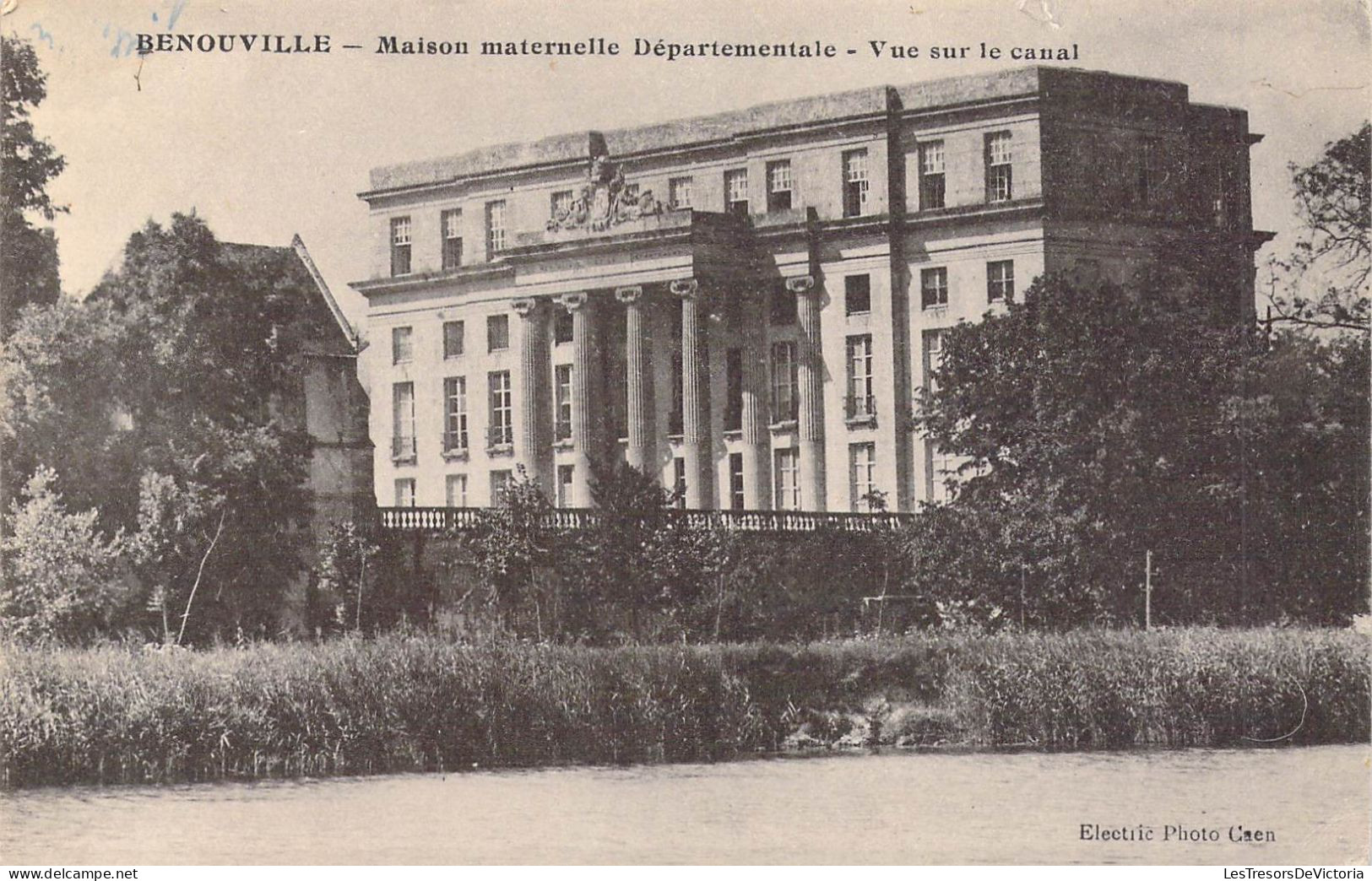 FRANCE - 14 - BENOUVILLE - Maison Maternelle Départementale - Vue Sur Le Canal - Carte Postale Ancienne - Autres & Non Classés