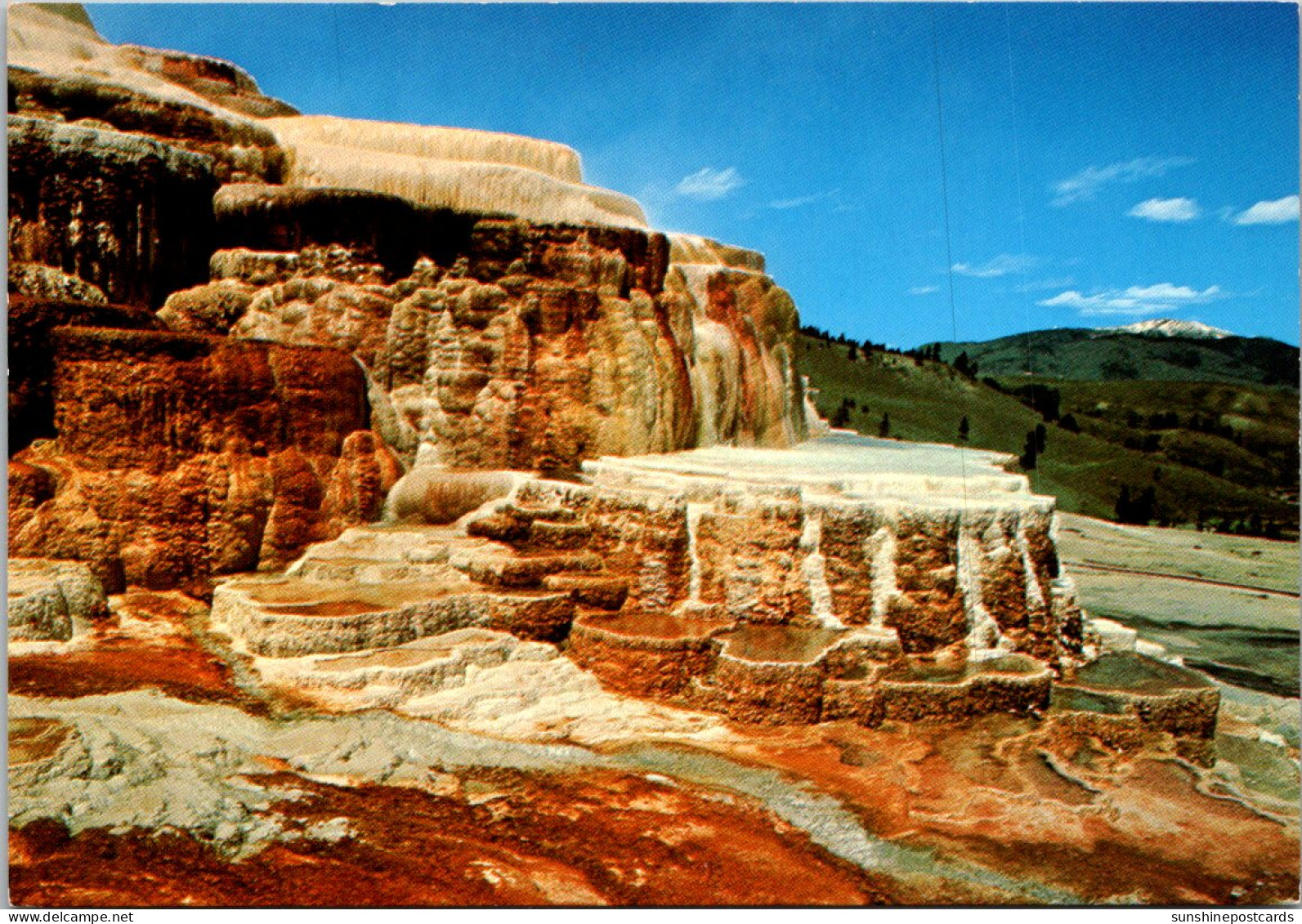 Yellowstone National Park Minerva Terrace - USA National Parks