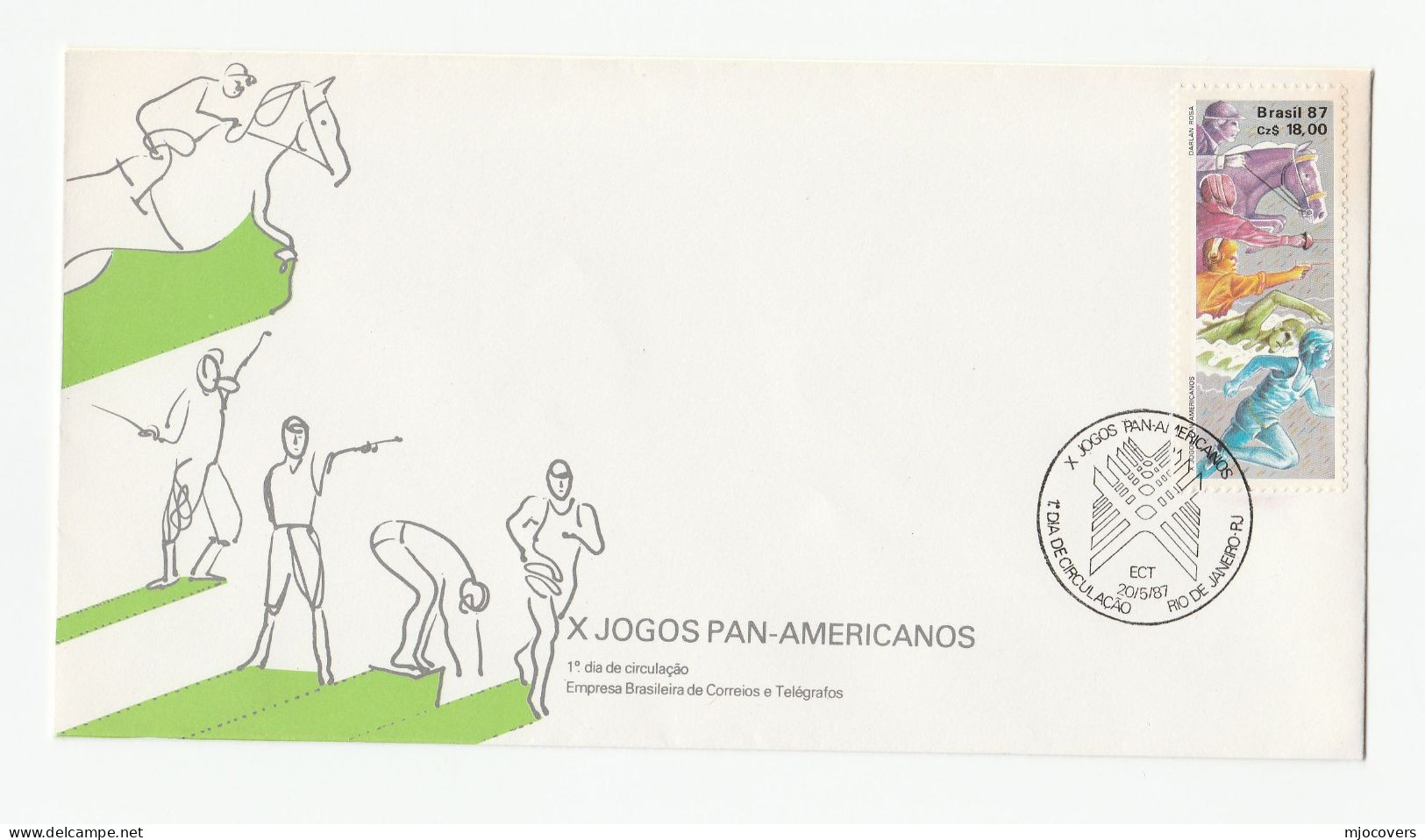 1960 - 1987 BRAZIL FDCs Stamps Cover Fdc Scouts Scouting Horse Sport Swimming Fencing Agriculture Fruit Vegetables - Verzamelingen & Reeksen