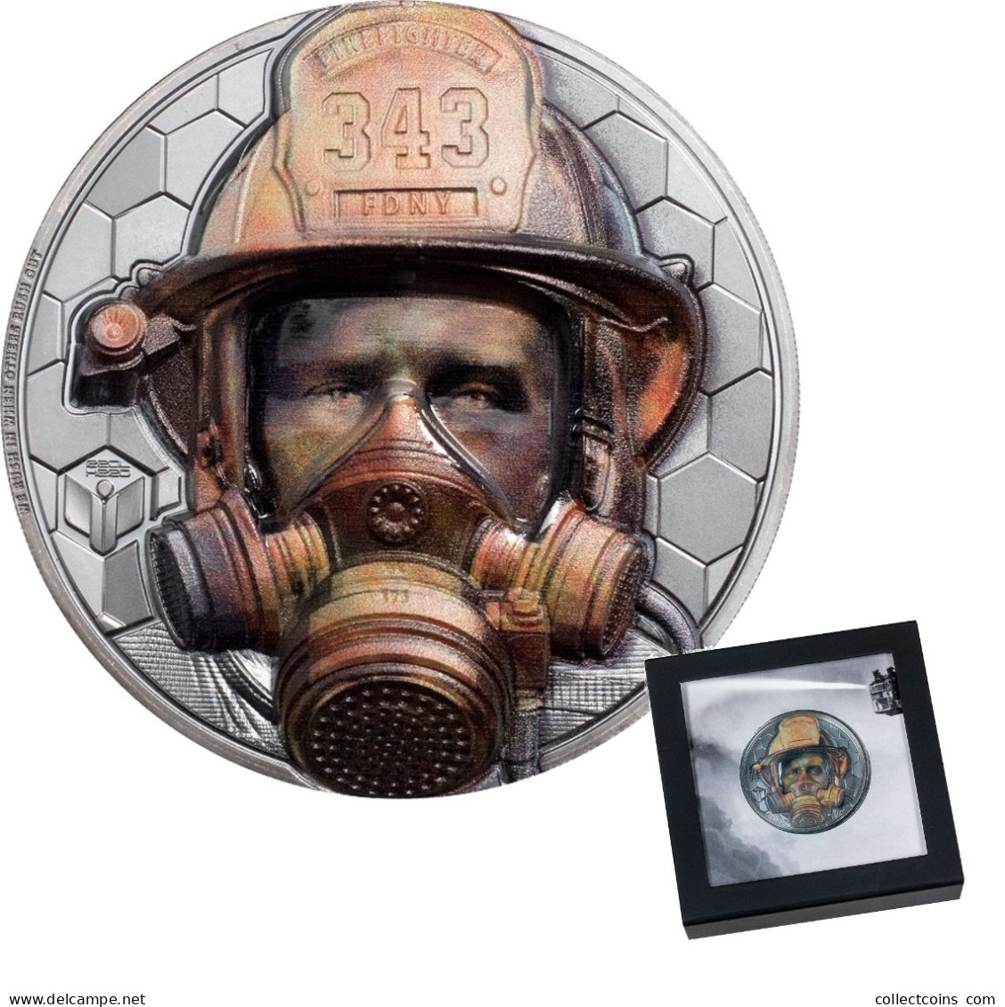 Cook Islands 20 Dollars 2021 FIREFIGHTER 3 Oz Silver Proof Coin Zilveren Munt - Sonstige – Ozeanien