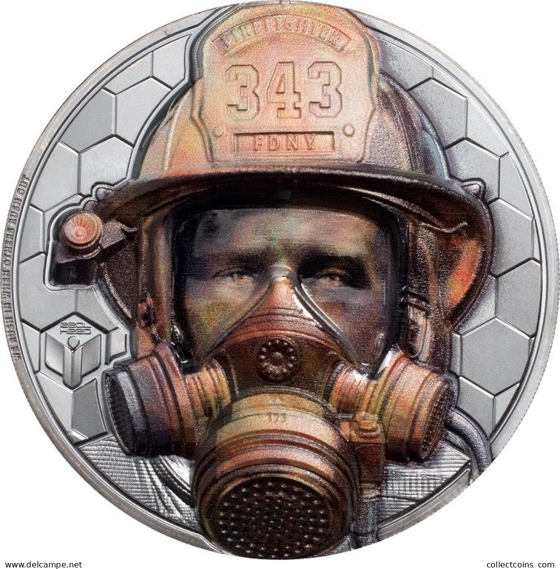 Cook Islands 20 Dollars 2021 FIREFIGHTER 3 Oz Silver Proof Coin Zilveren Munt - Autres – Océanie