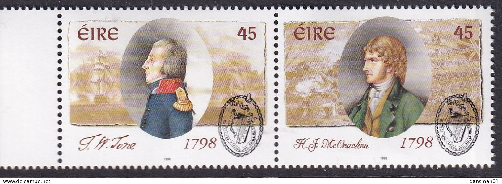 Ireland 1998 Bicentenary Sc 1131-32 Mint Never Hinged - Nuovi