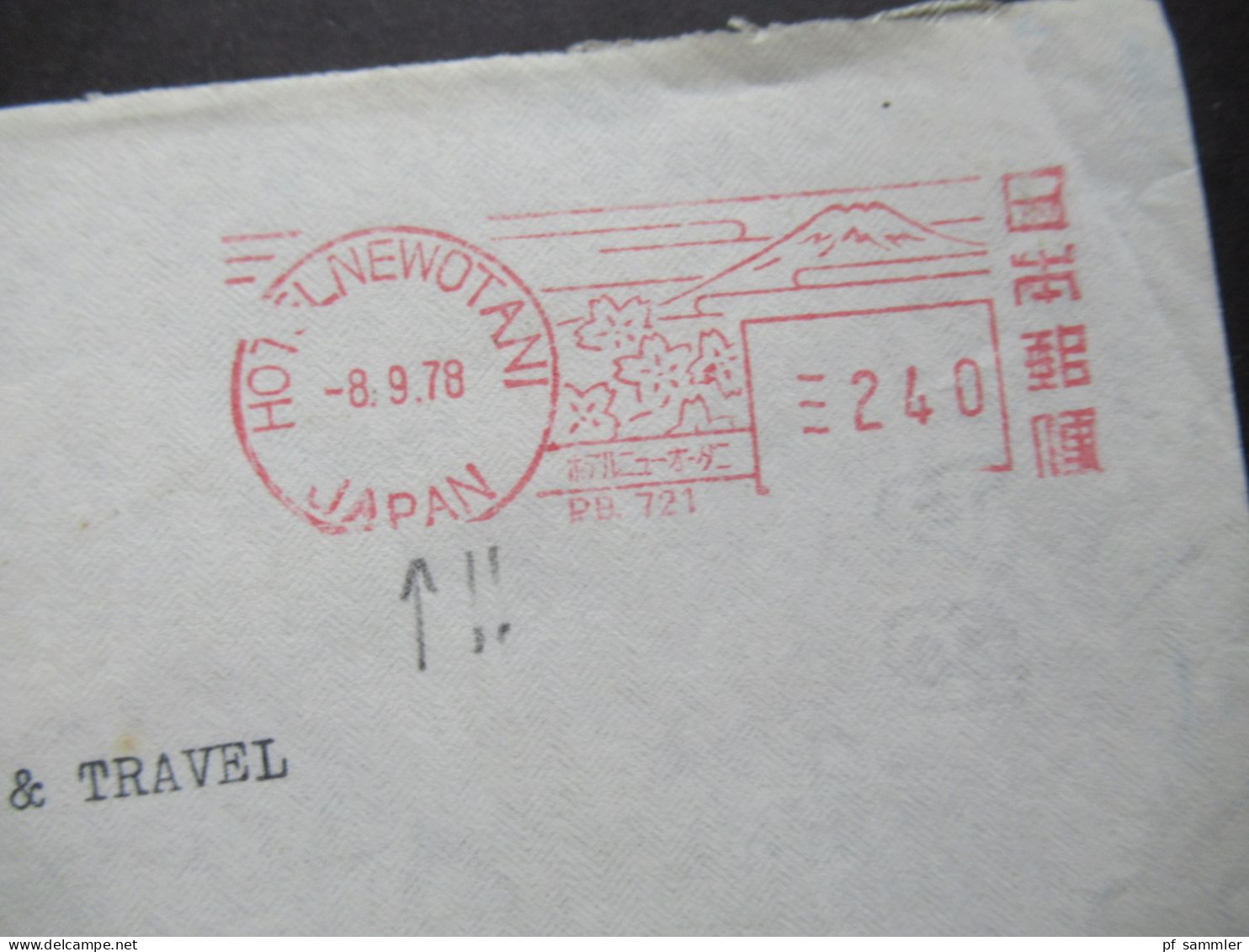 Japan Air Mail 1978 / 79 Dekorative Umschläge Und Freistempel The New Otani / Hotel New Otani Tokyo Nach Bussum Holland - Briefe U. Dokumente