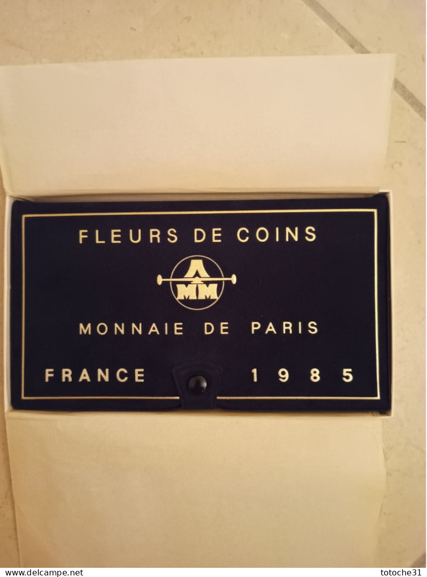 France Monnaies Fleur De Coin Complète 1985 - Sammlungen