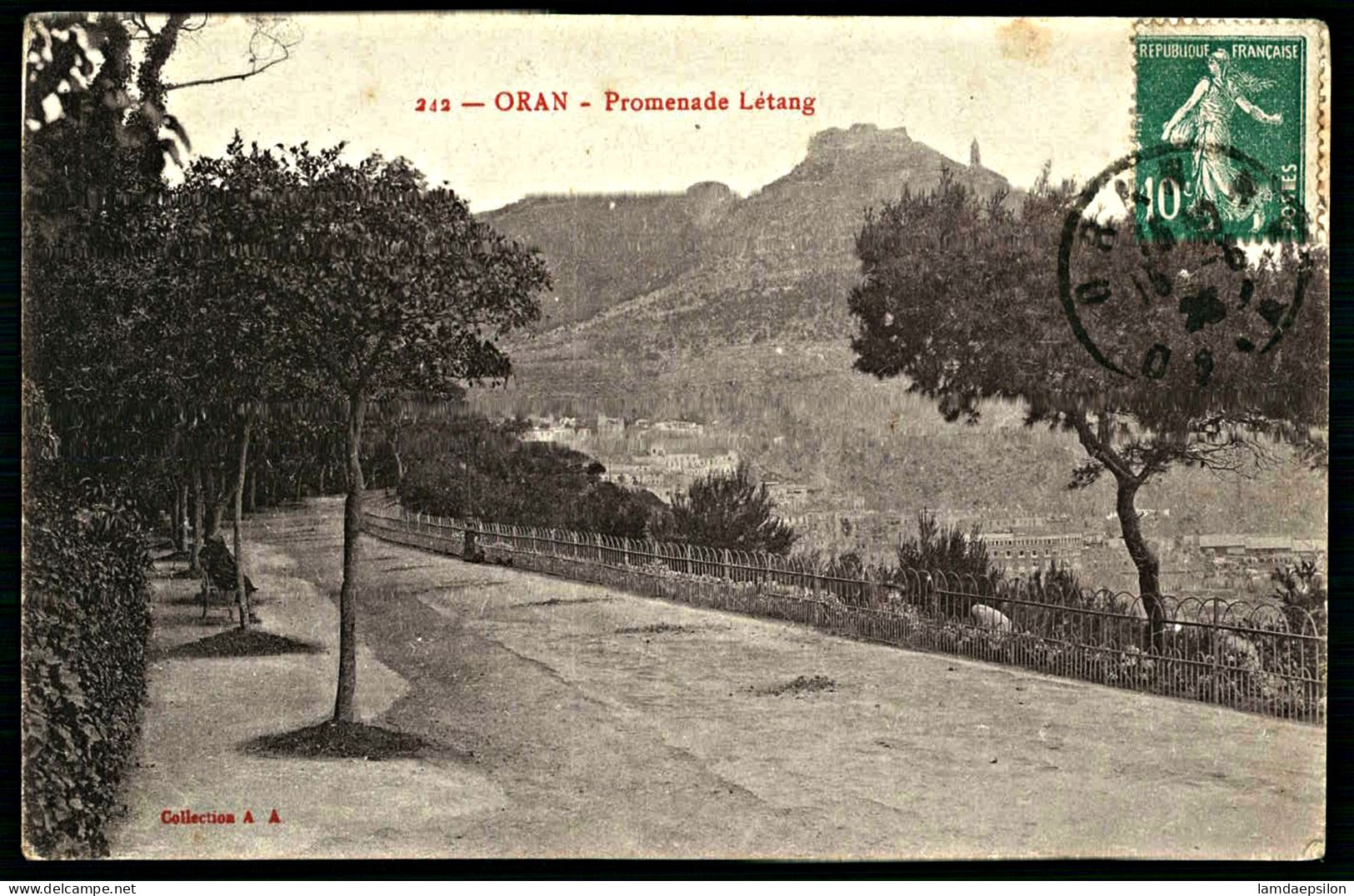 A64  ALGERIE  CPA ORAN - PROMENADE LÉTANG - Collections & Lots