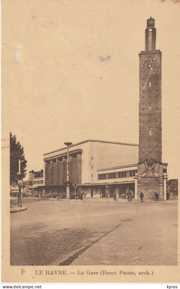 (76) LE HAVRE . La Gare (Henri Pacon Arch./ Horloge Monumentale) - Stazioni