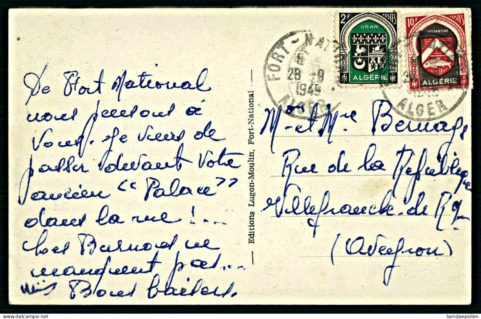 A64  ALGERIE  CPA FORT-NATIONAL - RUE PRINCIPALE - Collections & Lots