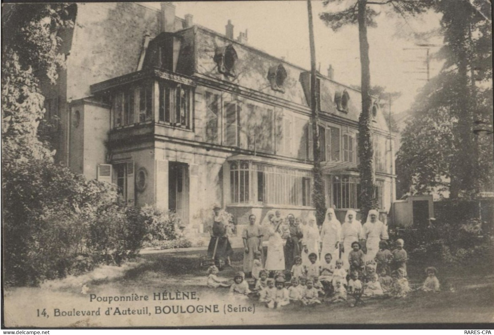 92 BOULOGNE - Pouponnière Hélène , 14 Boulevard D'Auteuil ( RARE ) - Boulogne Billancourt