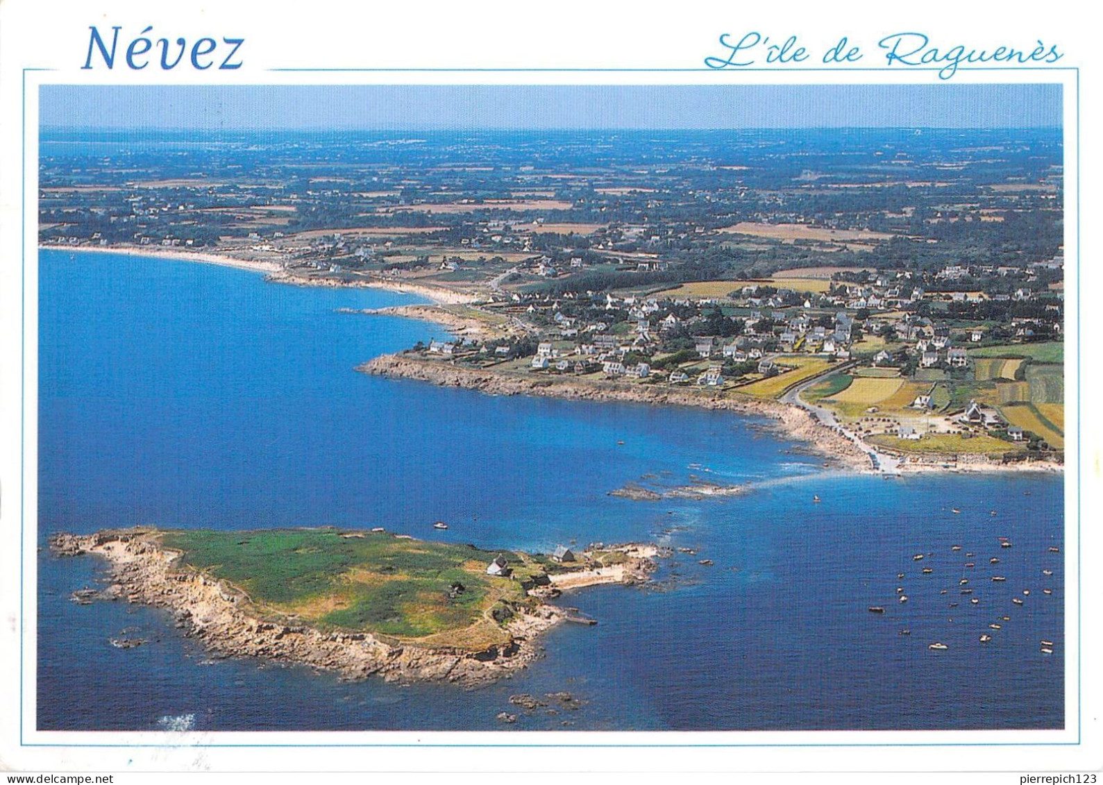 29 - Névez - L'île De Raguenes - Vue Aérienne - Névez